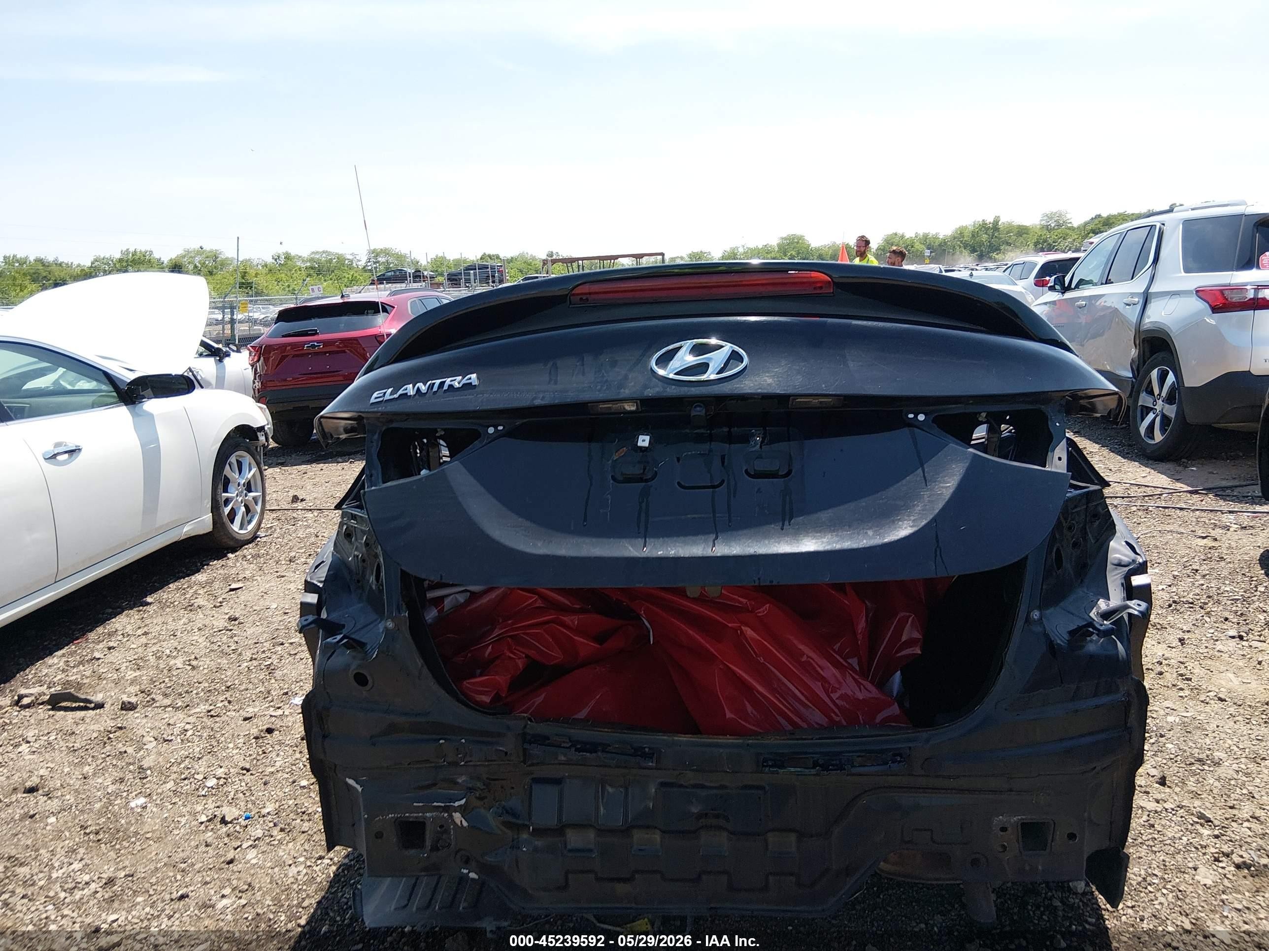 2013 Hyundai Elantra Gls (ulsan Plant) Black vin: KMHDH4AE1DU781388