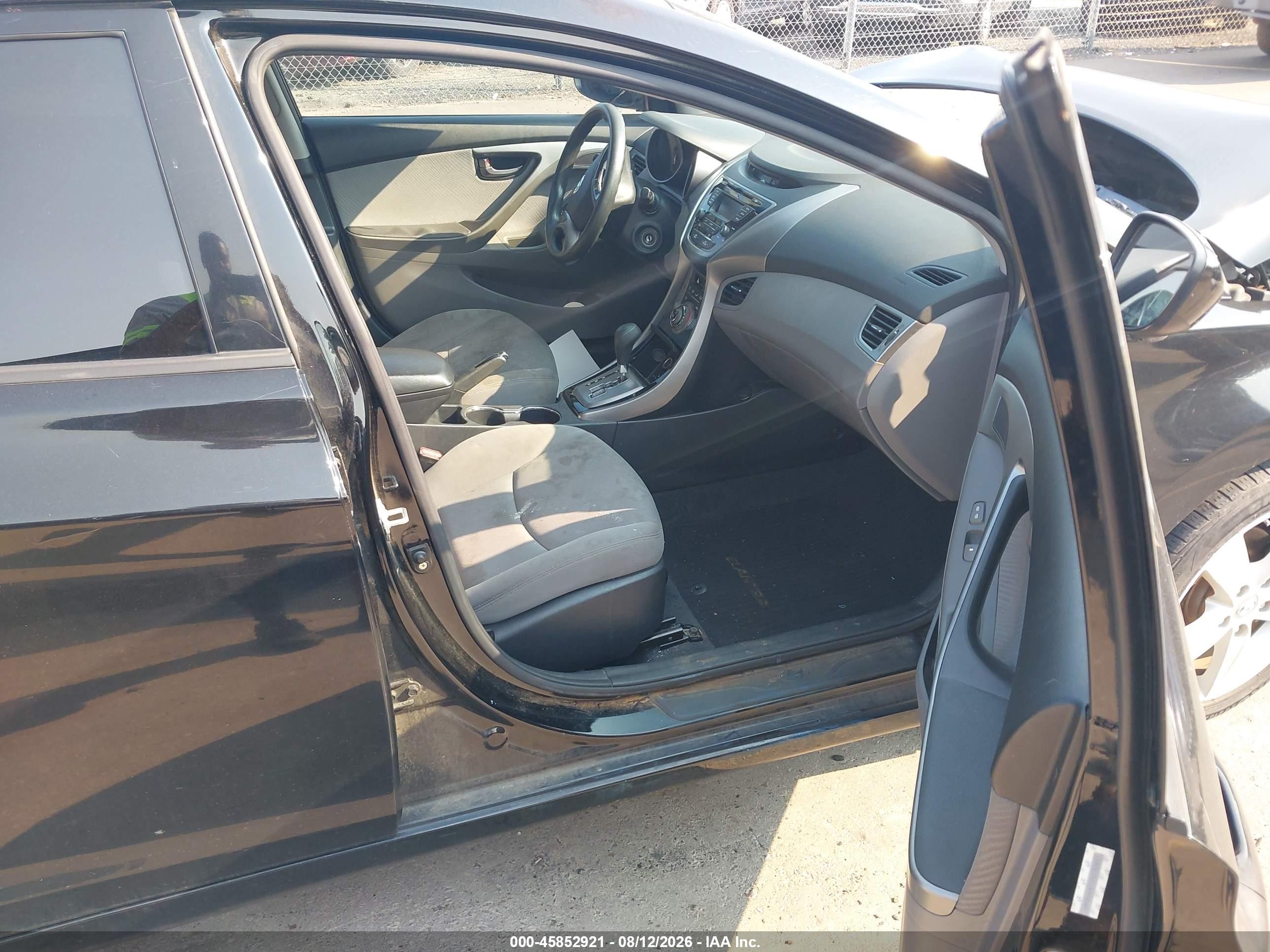 2013 Hyundai Elantra Gls Black vin: KMHDH4AE1DU792651