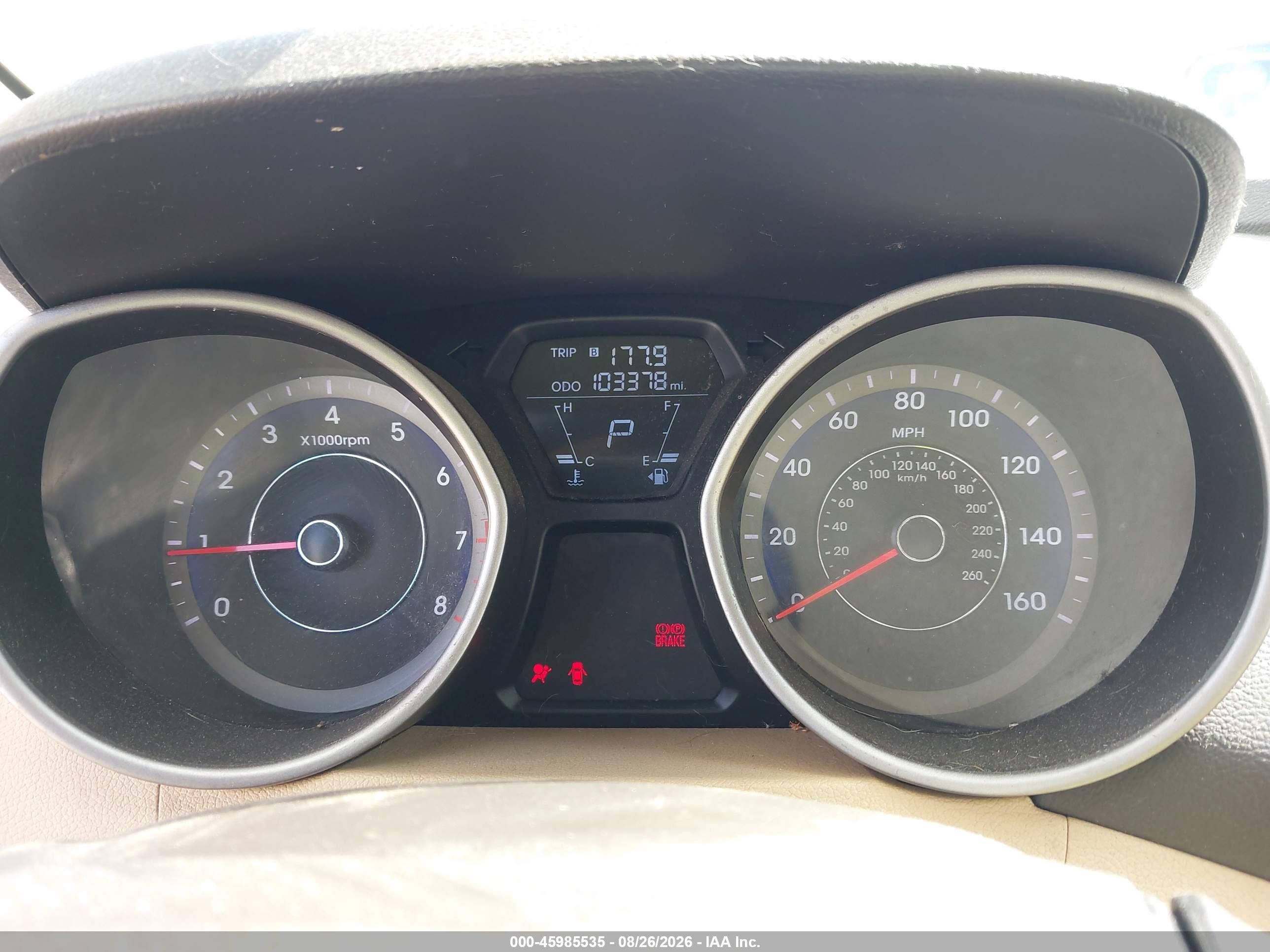 2013 Hyundai Elantra Gls Light Blue vin: KMHDH4AE1DU798952