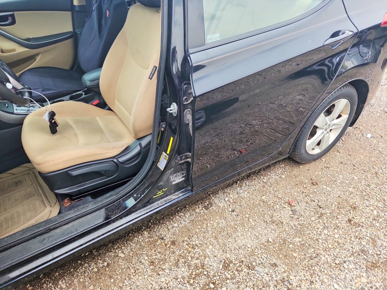 2013 Hyundai Elantra Gls Black vin: KMHDH4AE1DU867767