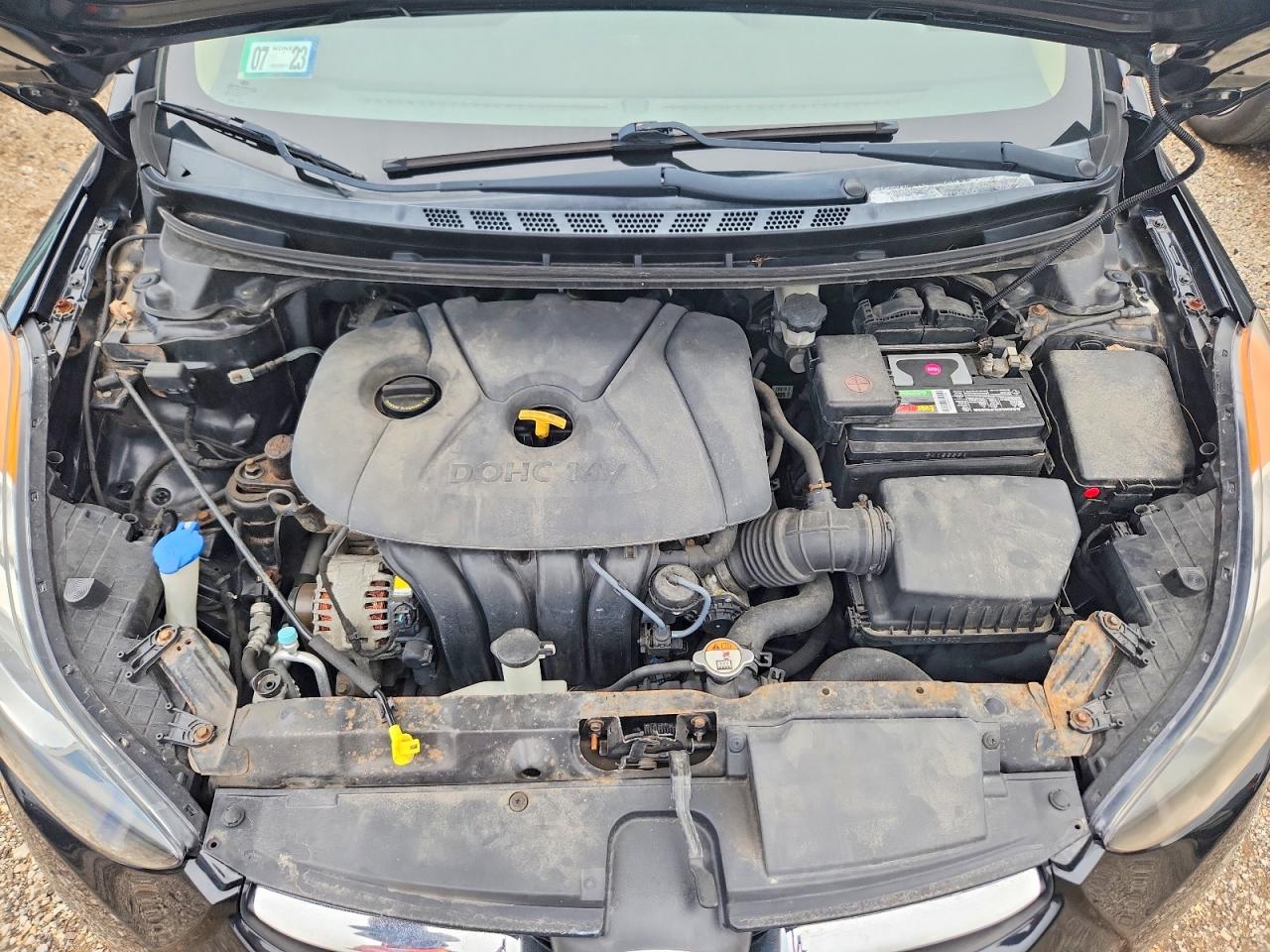 2013 Hyundai Elantra Gls Black vin: KMHDH4AE1DU867767
