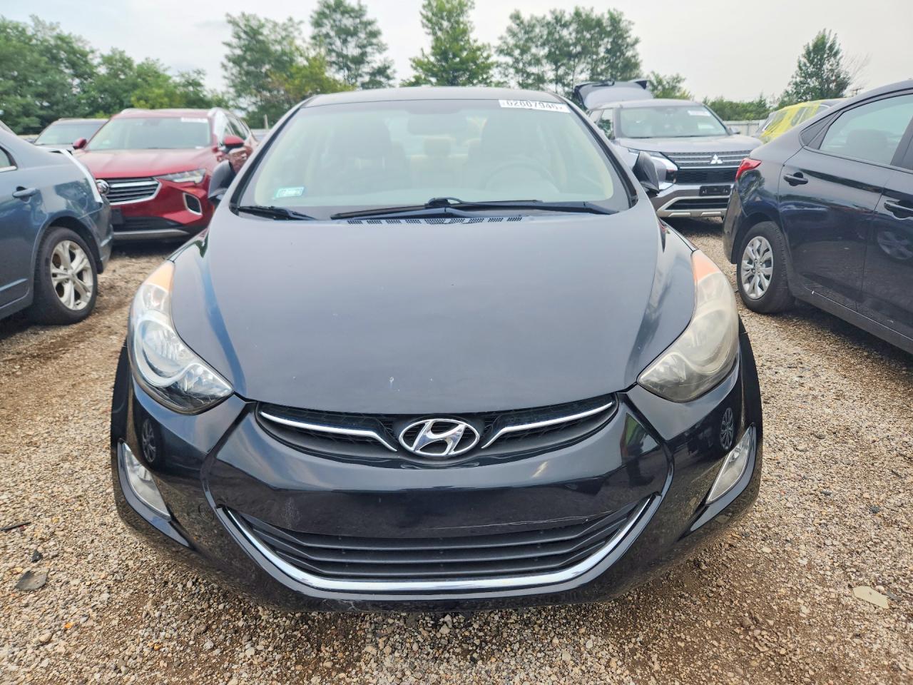 2013 Hyundai Elantra Gls Black vin: KMHDH4AE1DU867767