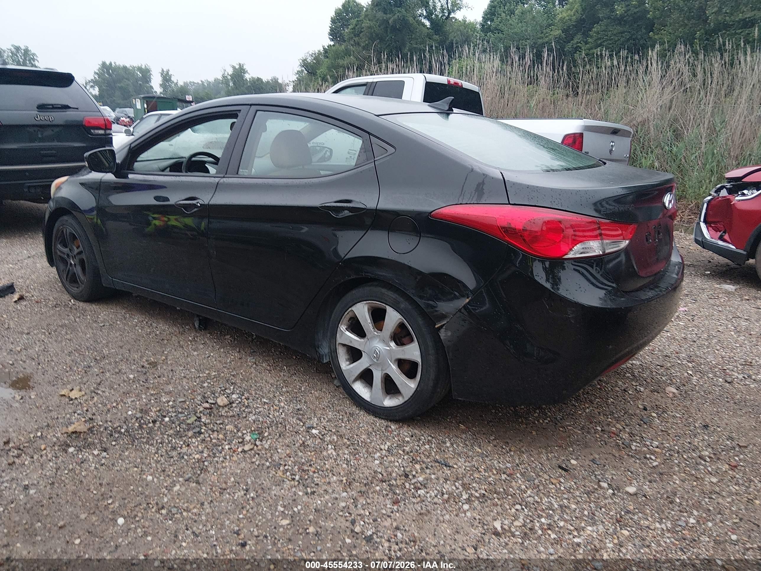2013 Hyundai Elantra Limited Black vin: KMHDH4AE1DU871818