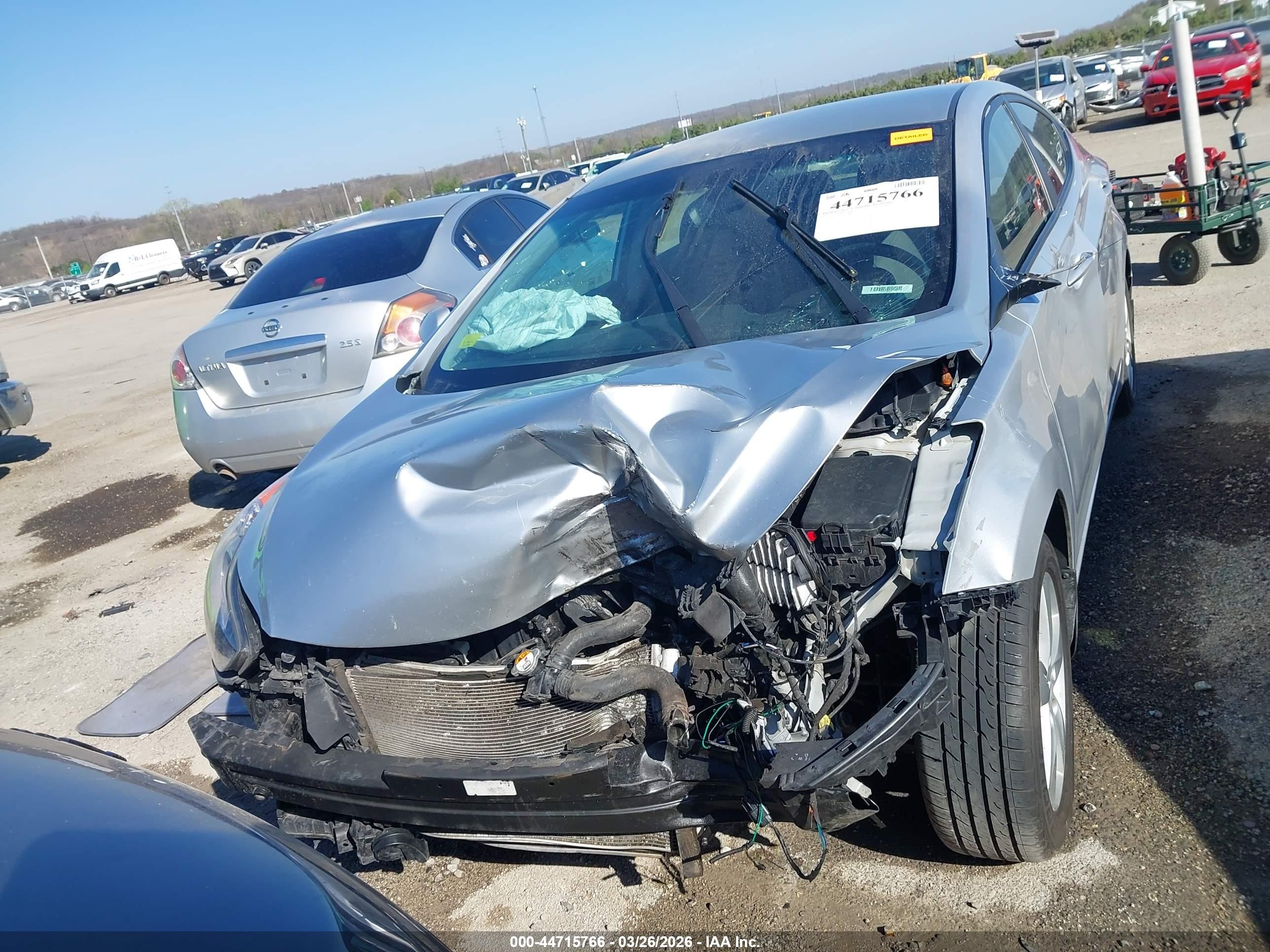 2013 Hyundai Elantra Gls (ulsan Plant) Silver vin: KMHDH4AE1DU885766