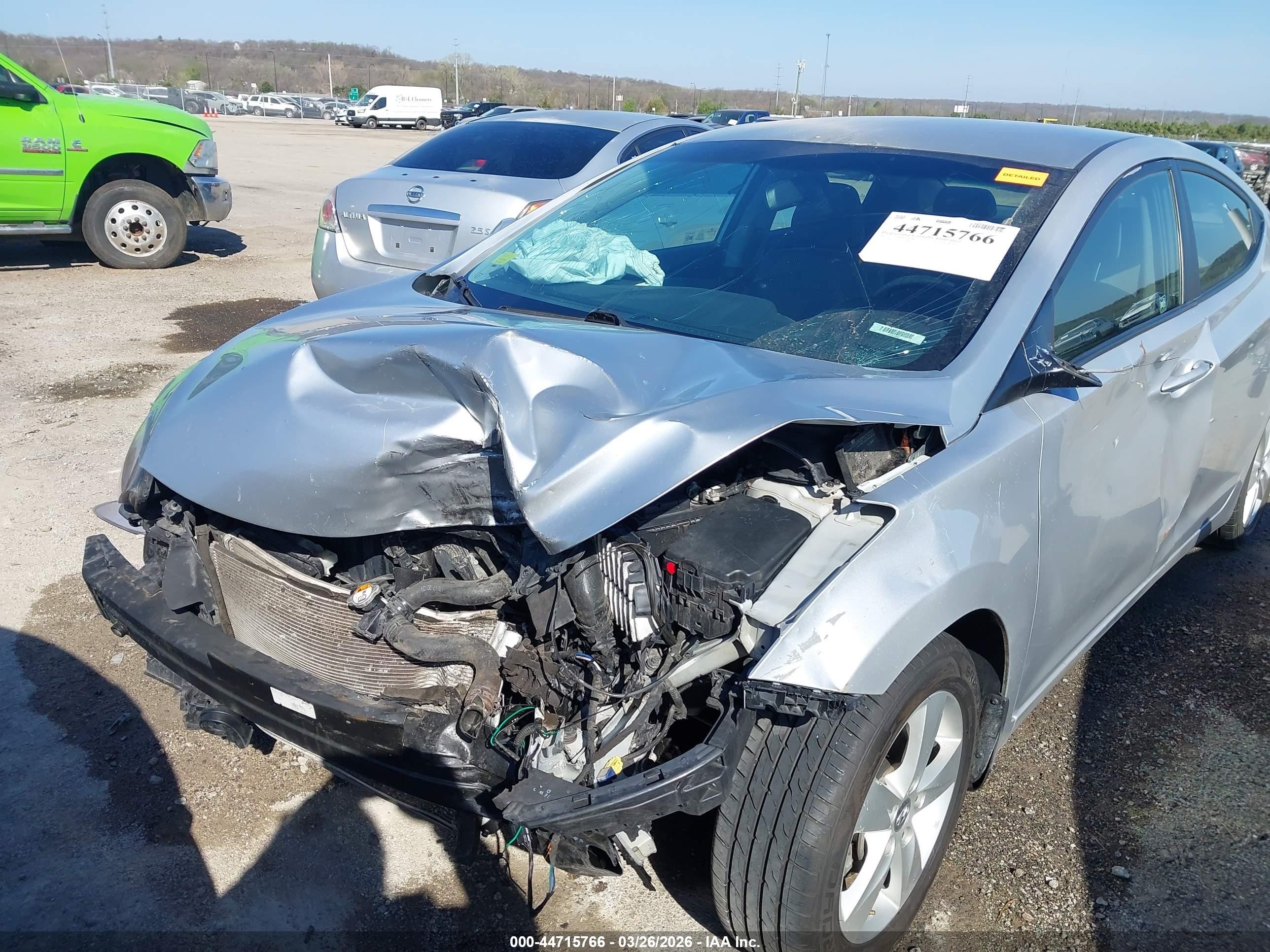 2013 Hyundai Elantra Gls (ulsan Plant) Silver vin: KMHDH4AE1DU885766