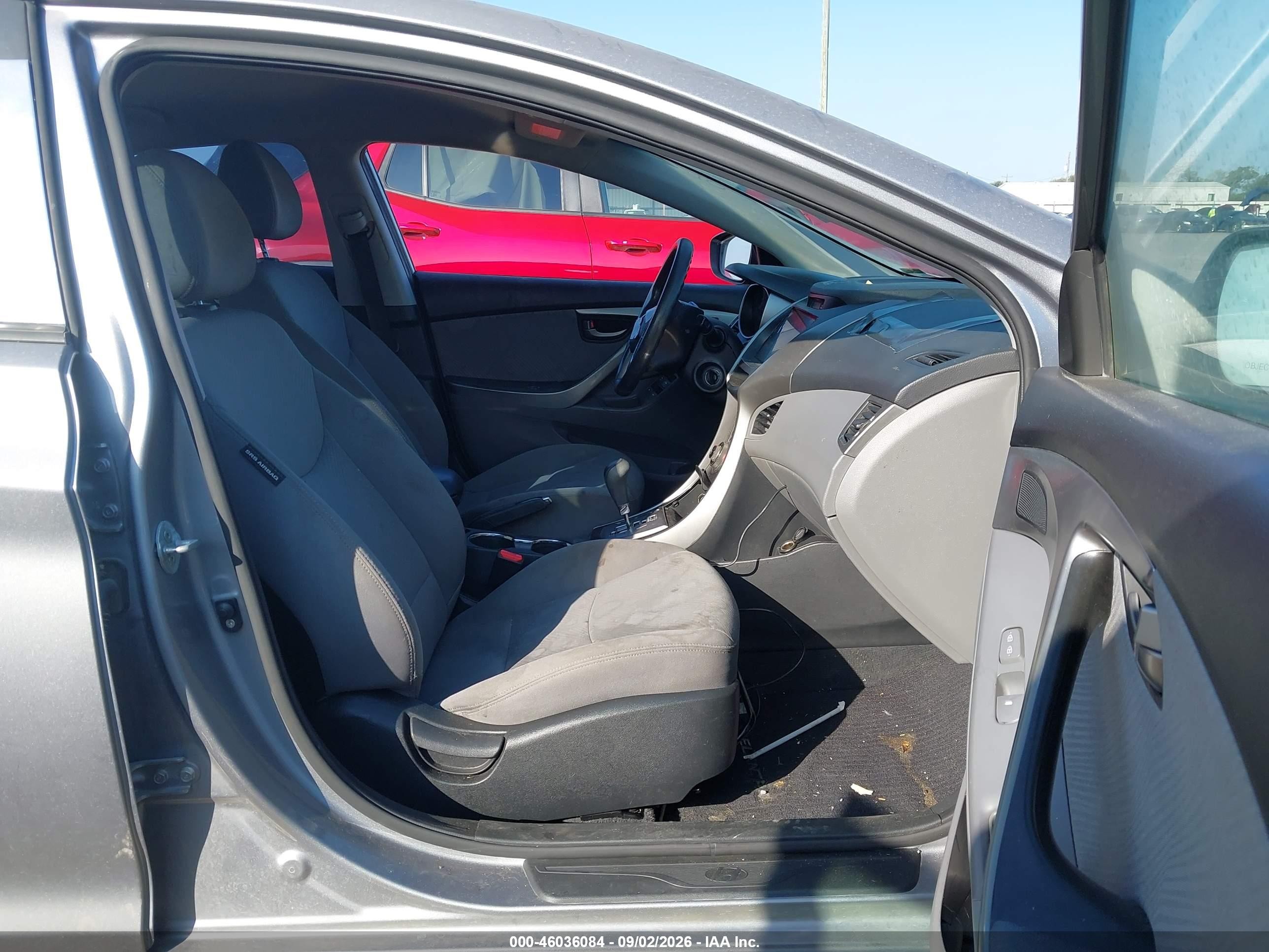 2013 Hyundai Elantra Gls Gray vin: KMHDH4AE1DU903439