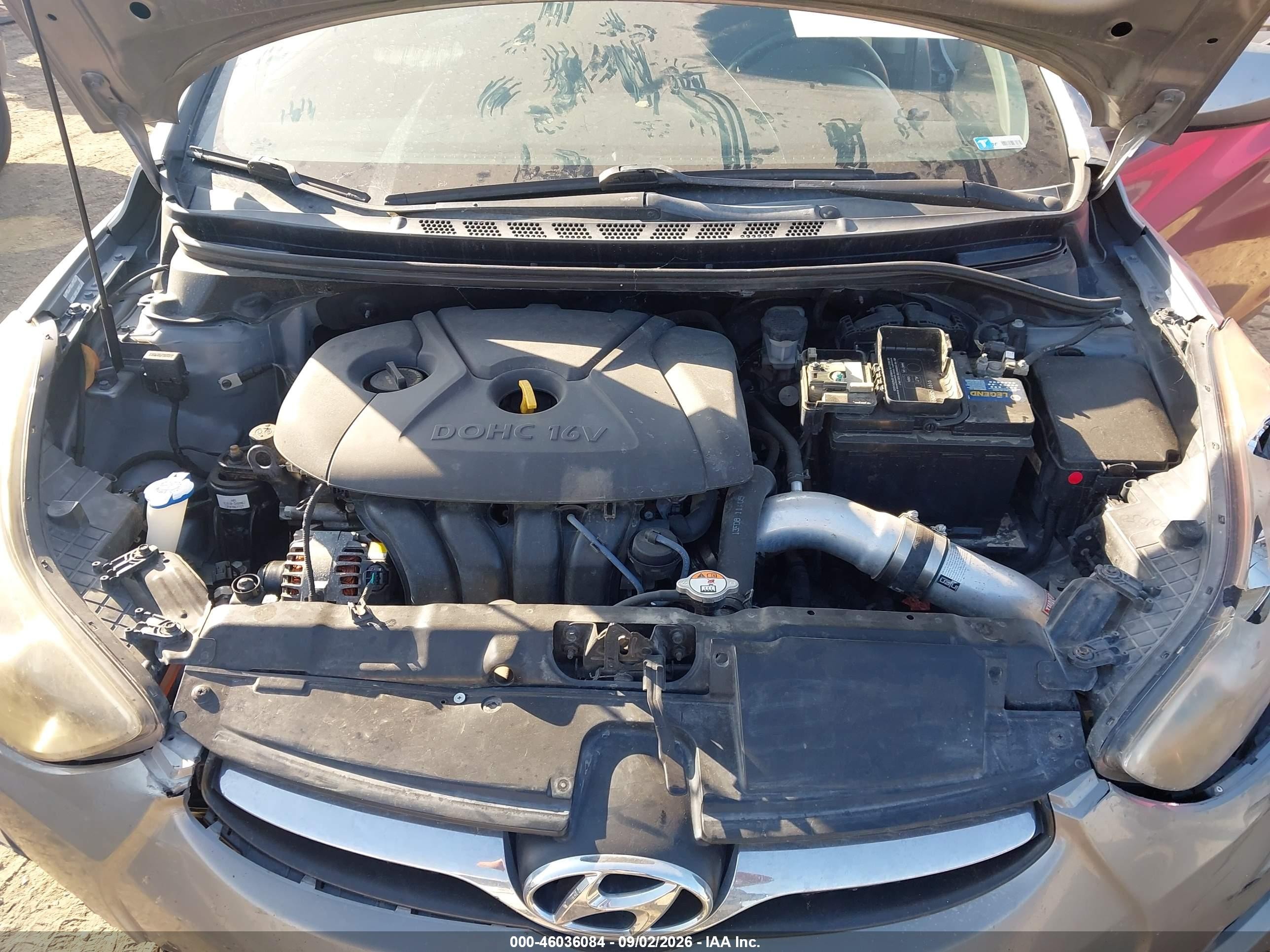 2013 Hyundai Elantra Gls Gray vin: KMHDH4AE1DU903439