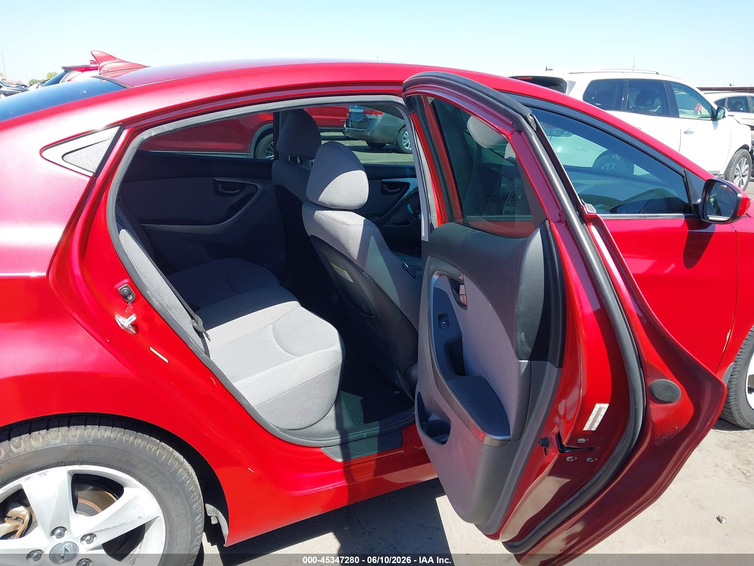 2013 Hyundai Elantra Gls Red vin: KMHDH4AE1DU948008
