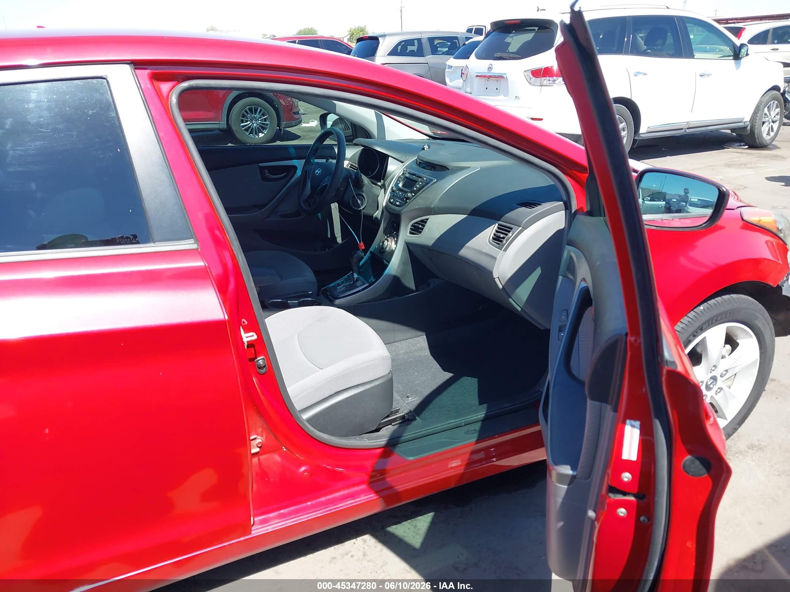 2013 Hyundai Elantra Gls Red vin: KMHDH4AE1DU948008