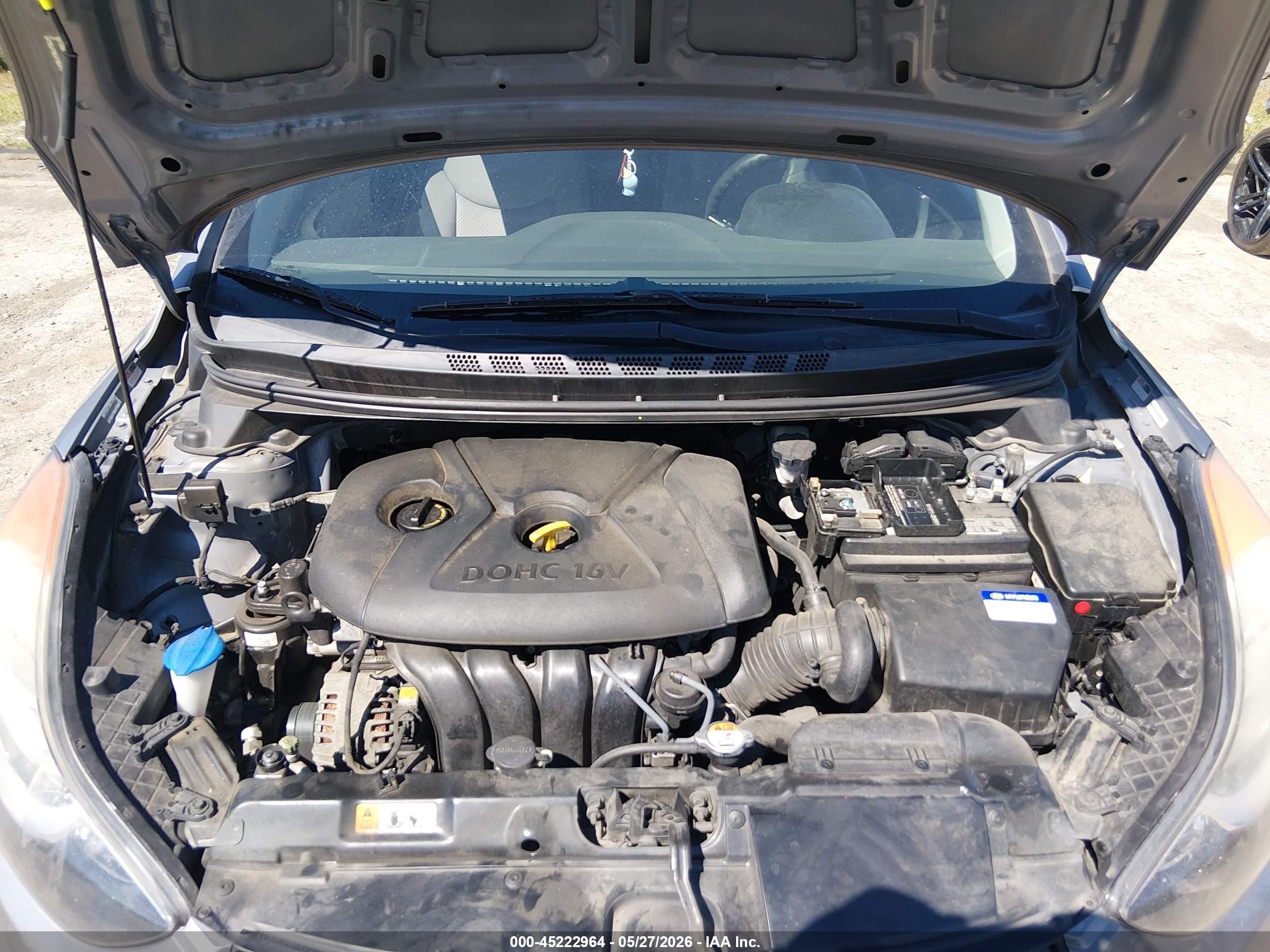 2013 Hyundai Elantra Gls Серебряный vin: KMHDH4AE1DU951197