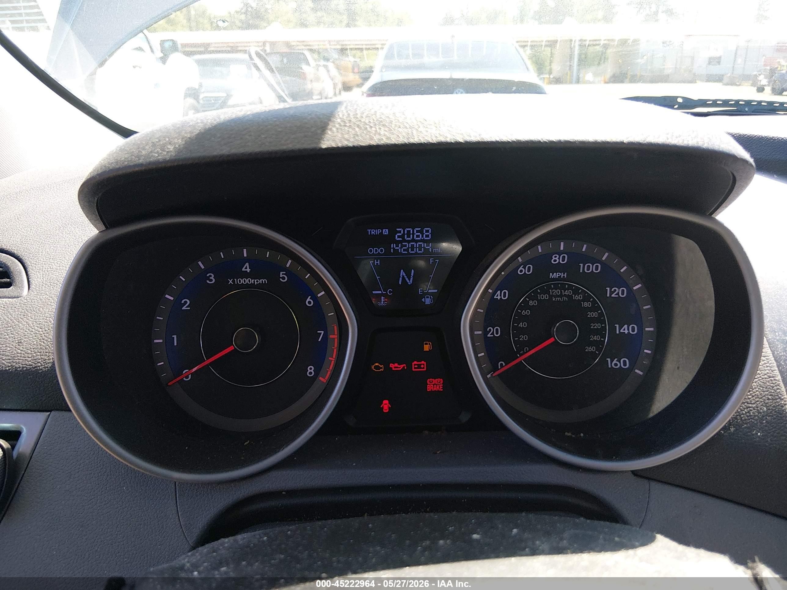 2013 Hyundai Elantra Gls Серебряный vin: KMHDH4AE1DU951197