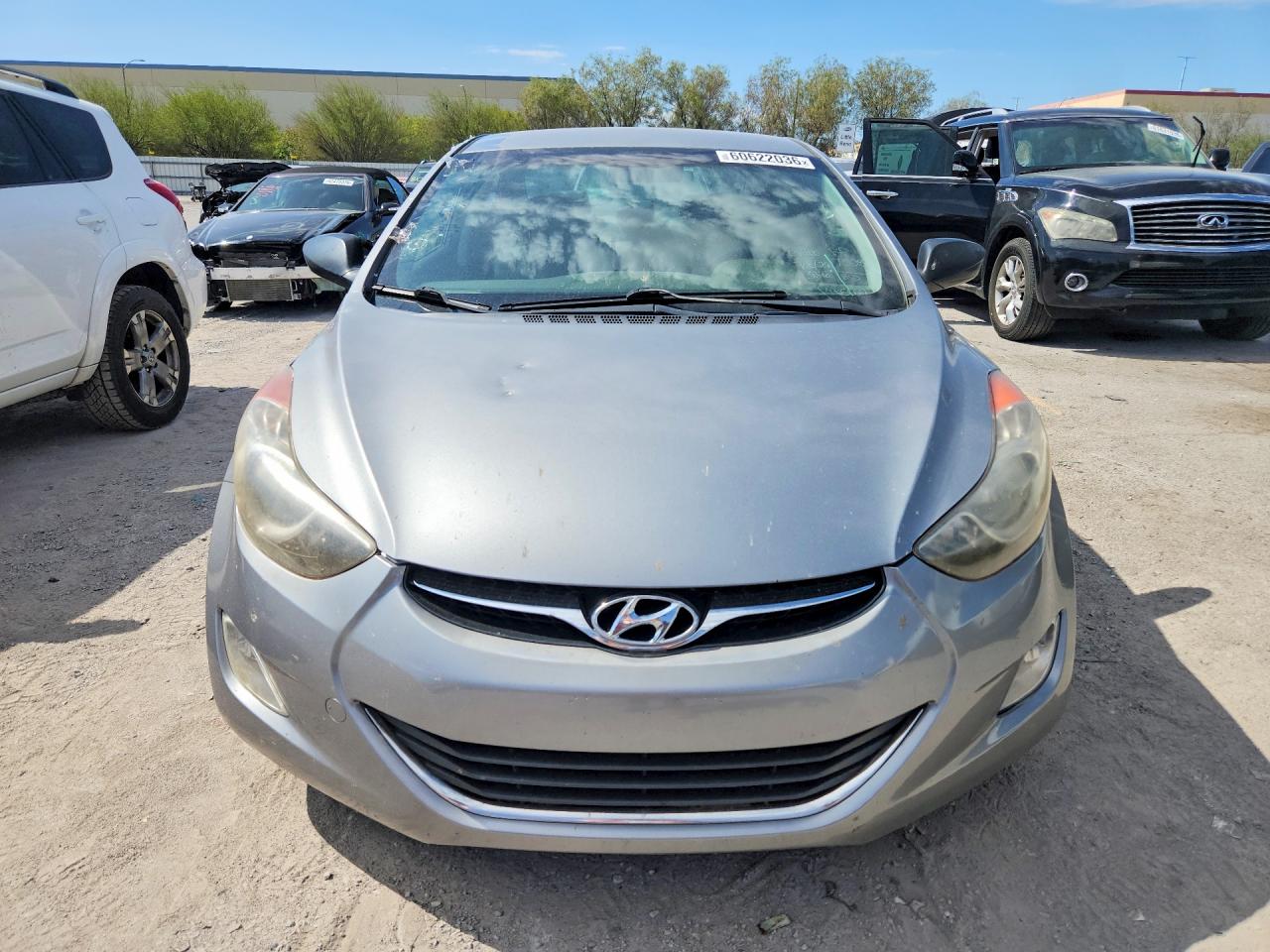 2013 Hyundai Elantra Gls Gray vin: KMHDH4AE1DU953600