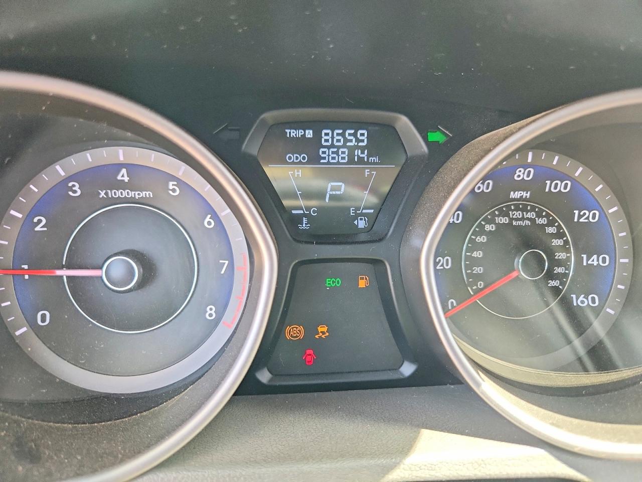 2013 Hyundai Elantra Gls Gray vin: KMHDH4AE1DU953600