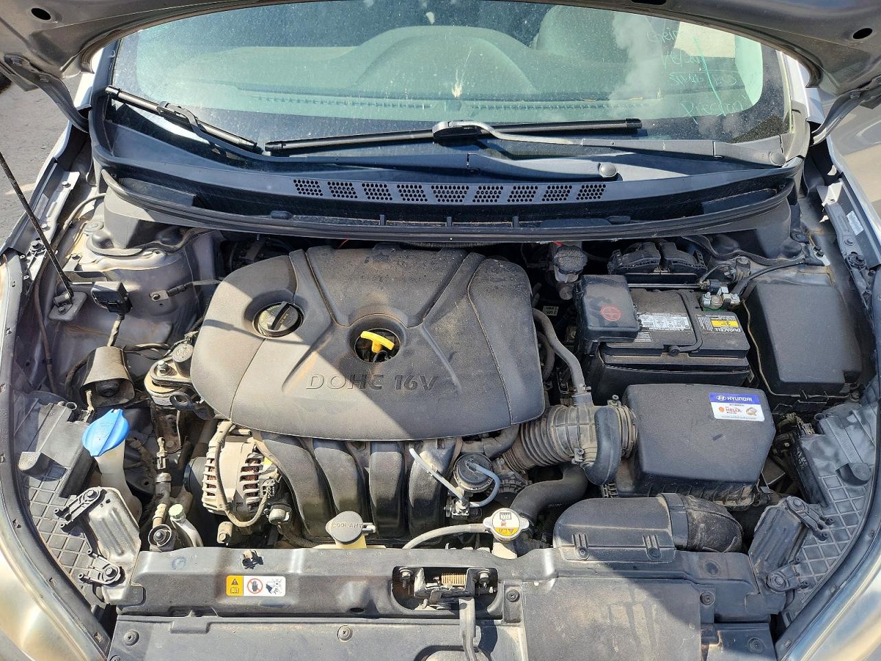 2013 Hyundai Elantra Gls Gray vin: KMHDH4AE1DU953600