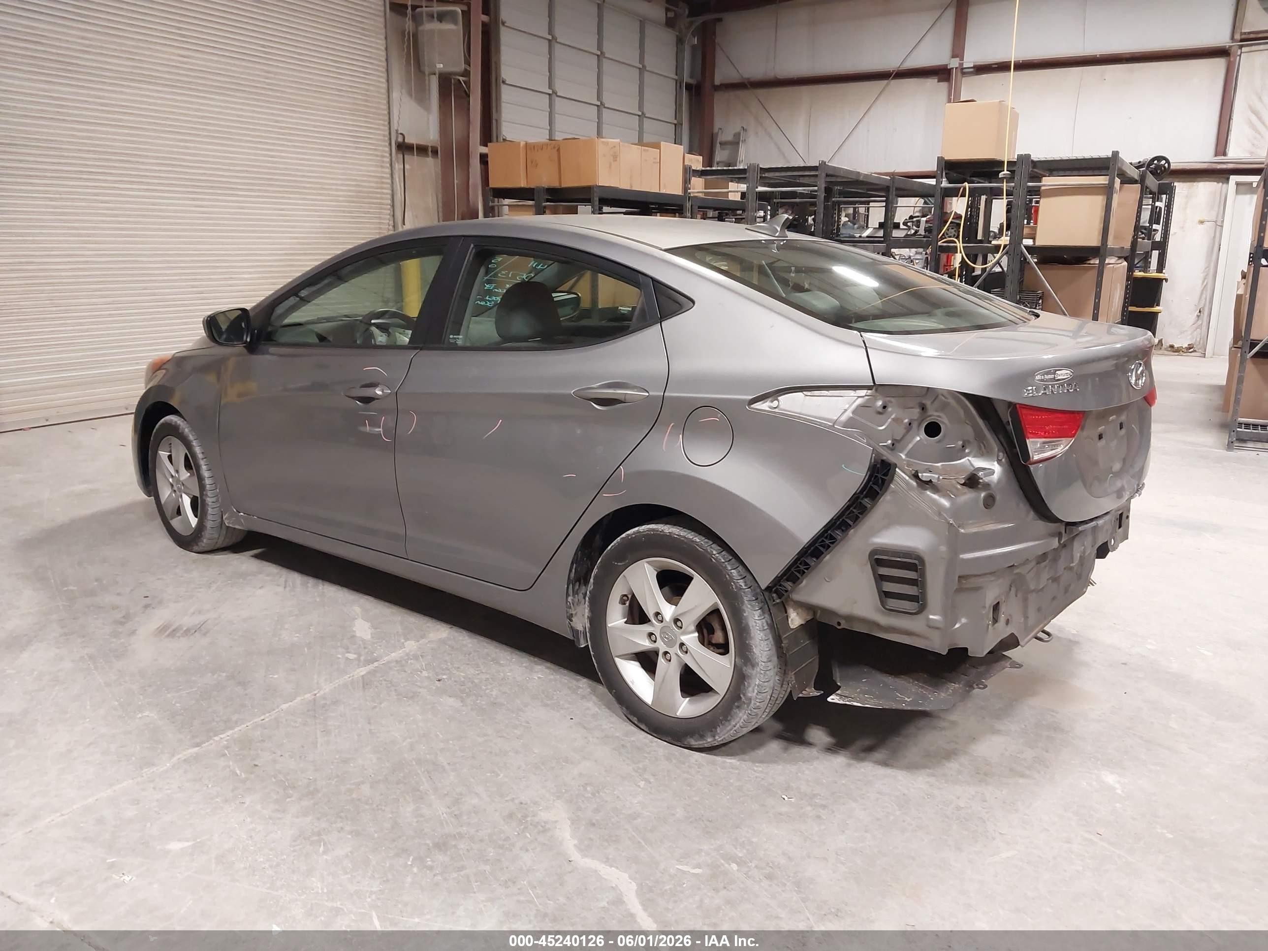 2013 Hyundai Elantra Gls Gray vin: KMHDH4AE1DU965990