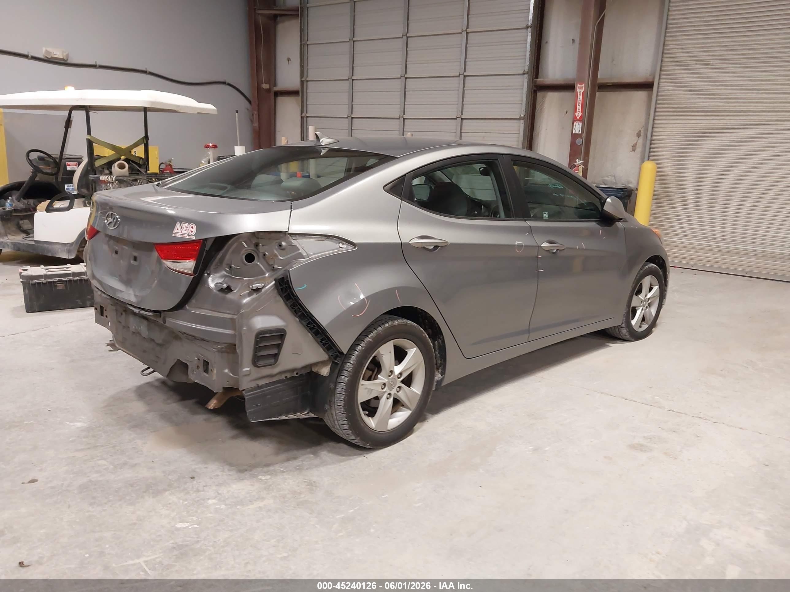 2013 Hyundai Elantra Gls Gray vin: KMHDH4AE1DU965990