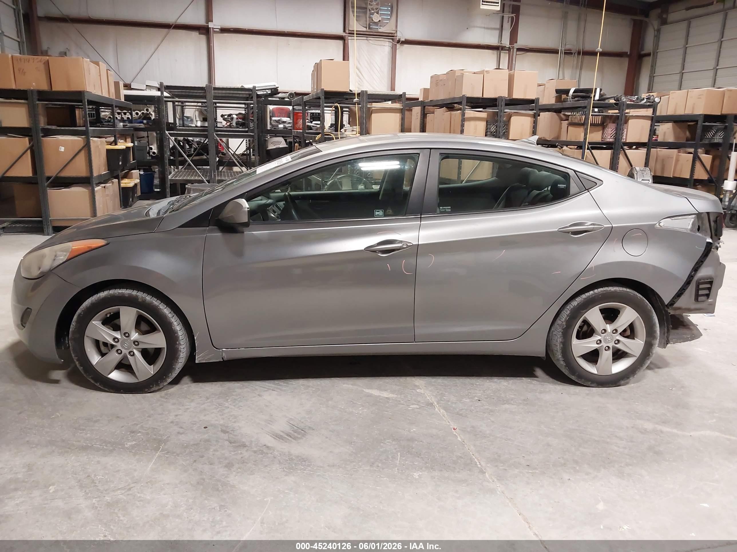 2013 Hyundai Elantra Gls Gray vin: KMHDH4AE1DU965990