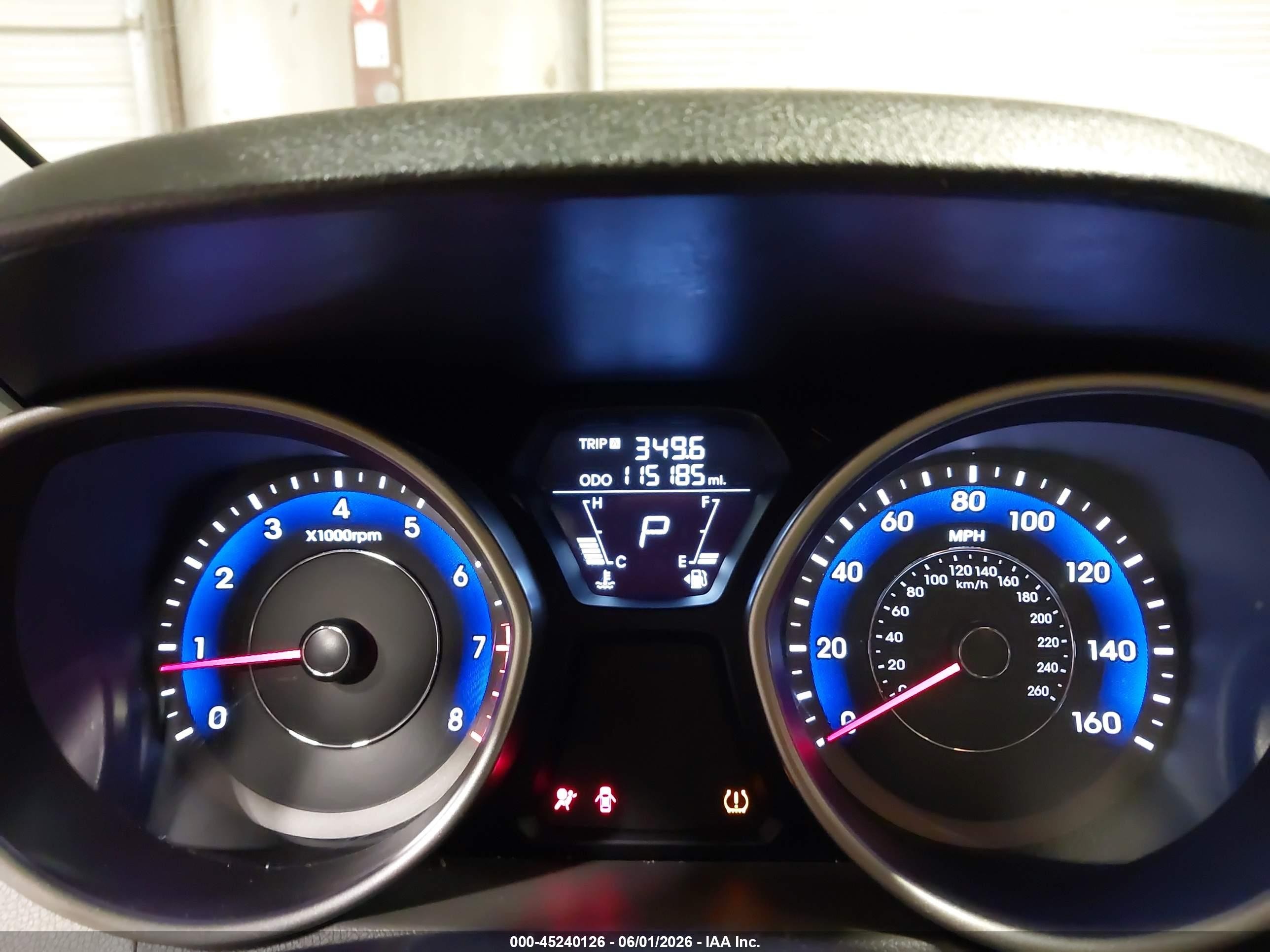 2013 Hyundai Elantra Gls Gray vin: KMHDH4AE1DU965990