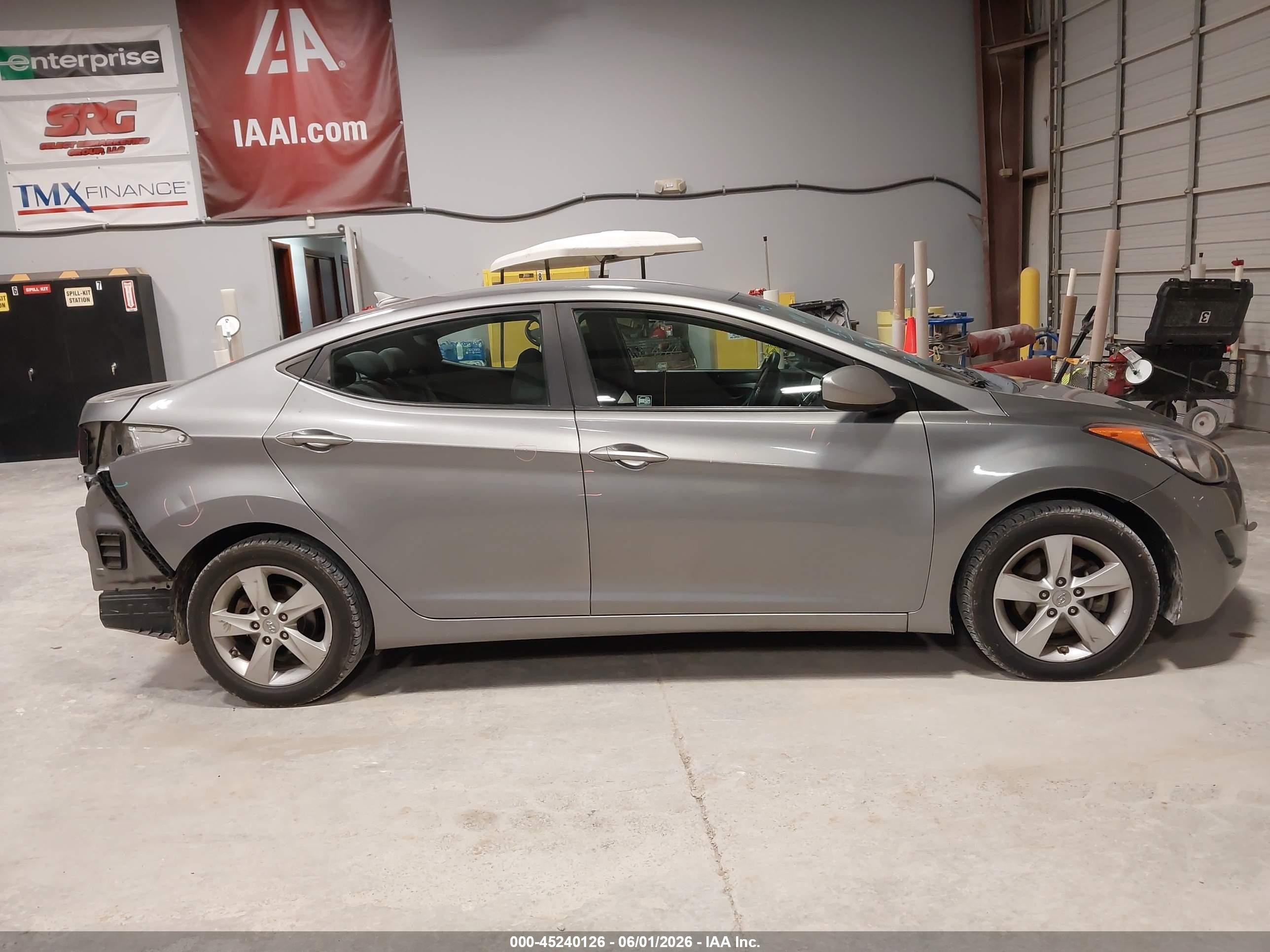 2013 Hyundai Elantra Gls Gray vin: KMHDH4AE1DU965990