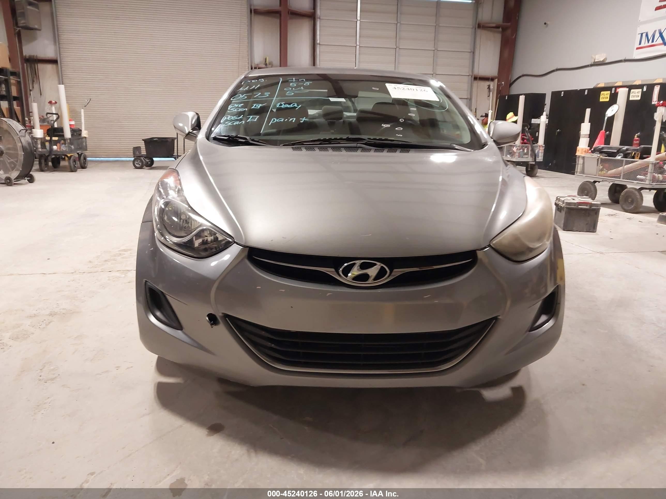 2013 Hyundai Elantra Gls Gray vin: KMHDH4AE1DU965990