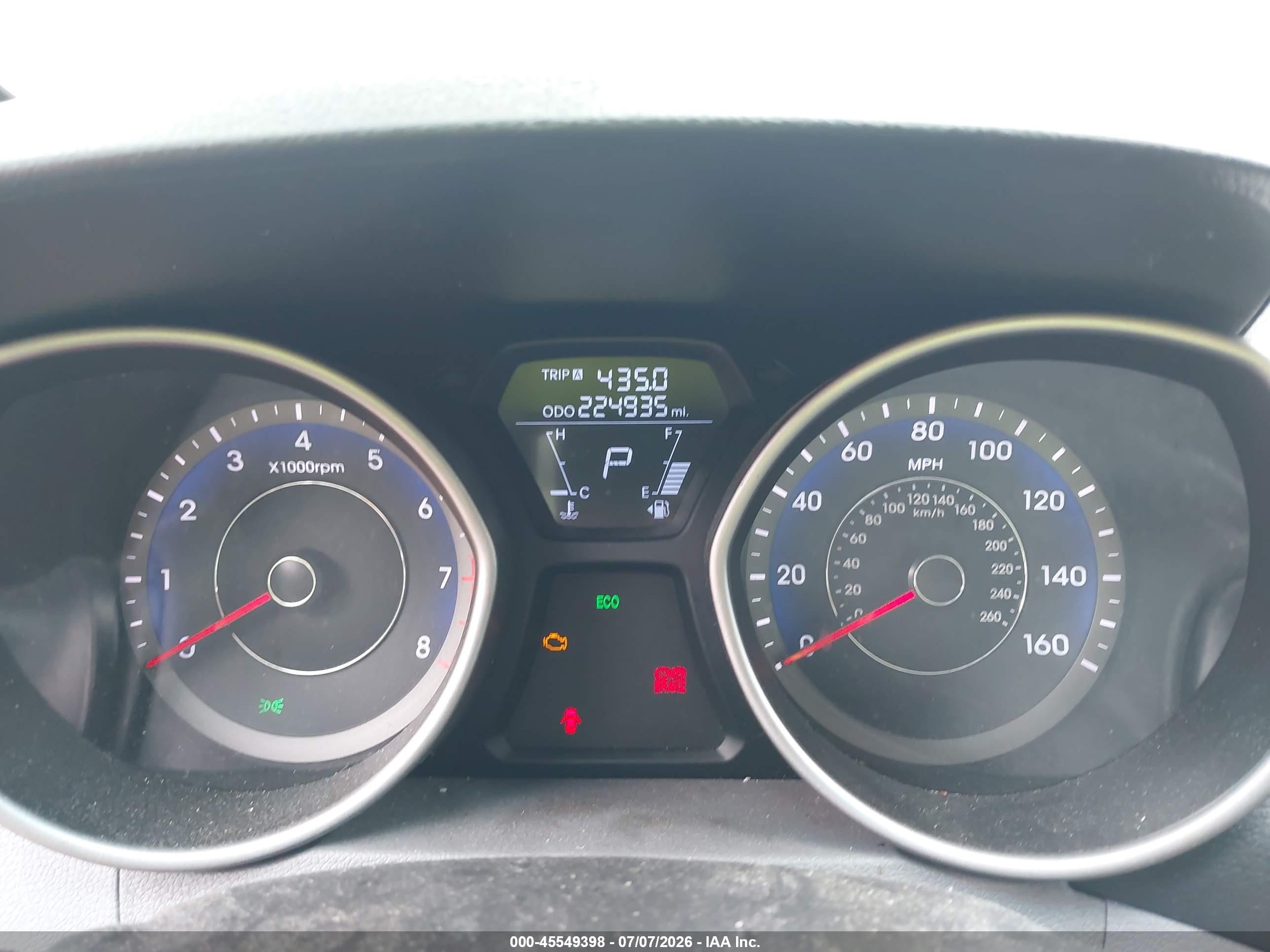 2013 Hyundai Elantra Gls Silver vin: KMHDH4AE1DU969456