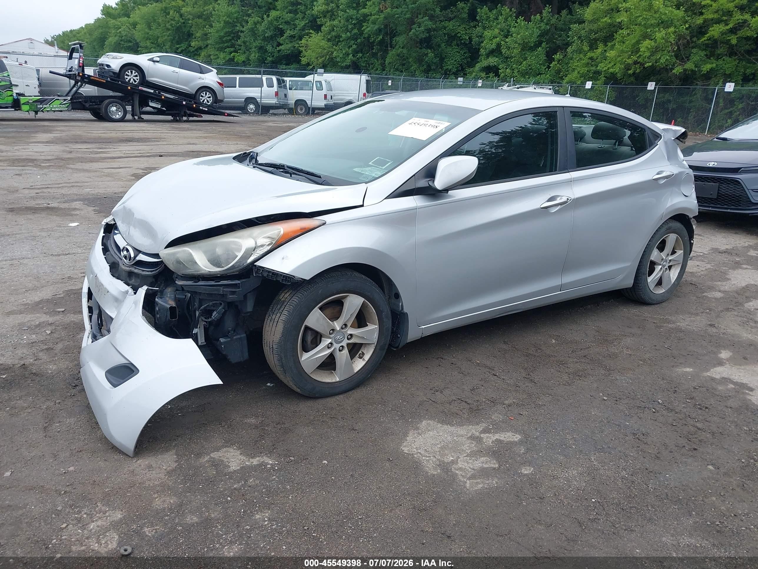 2013 Hyundai Elantra Gls Silver vin: KMHDH4AE1DU969456