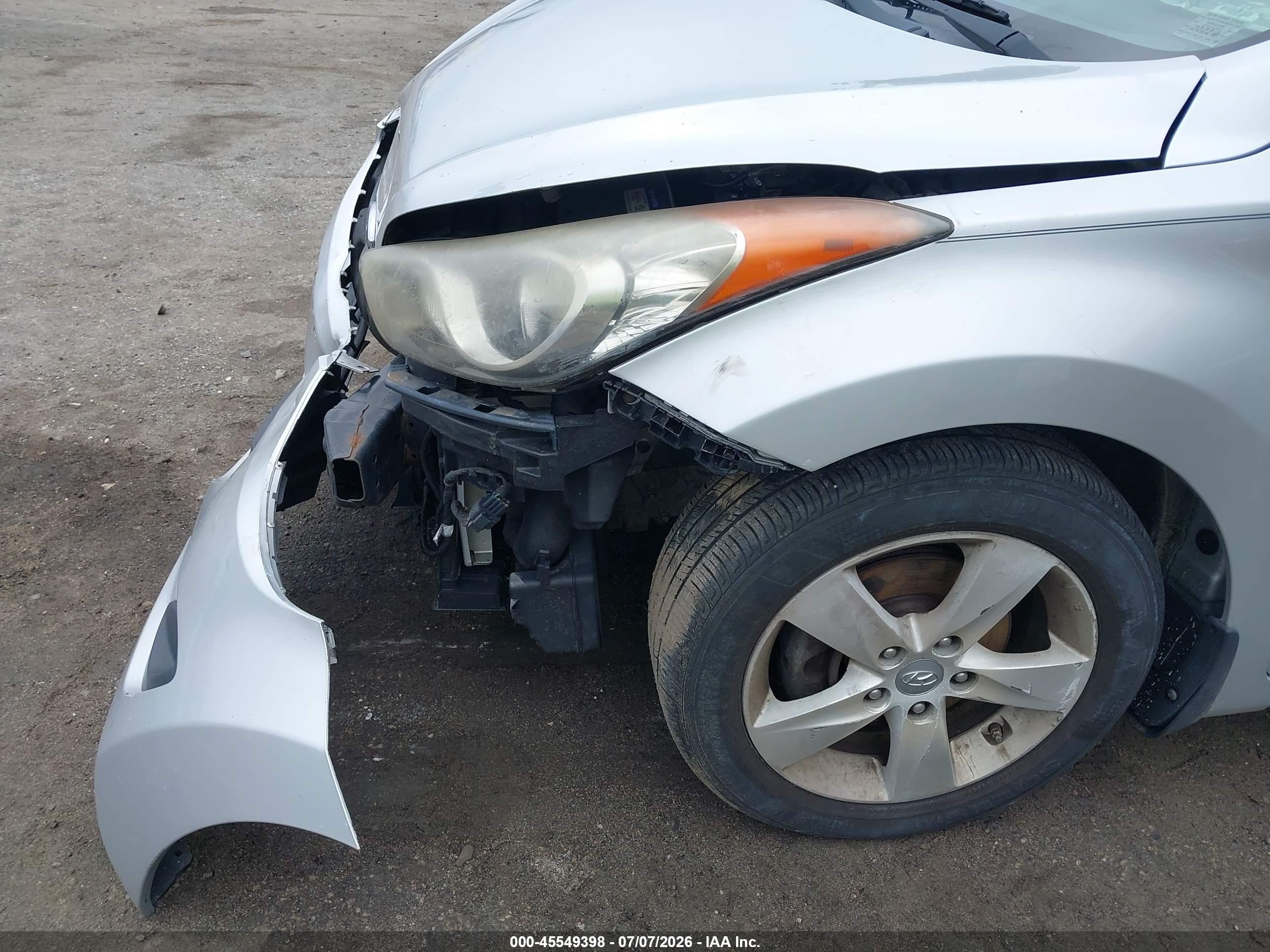 2013 Hyundai Elantra Gls Silver vin: KMHDH4AE1DU969456