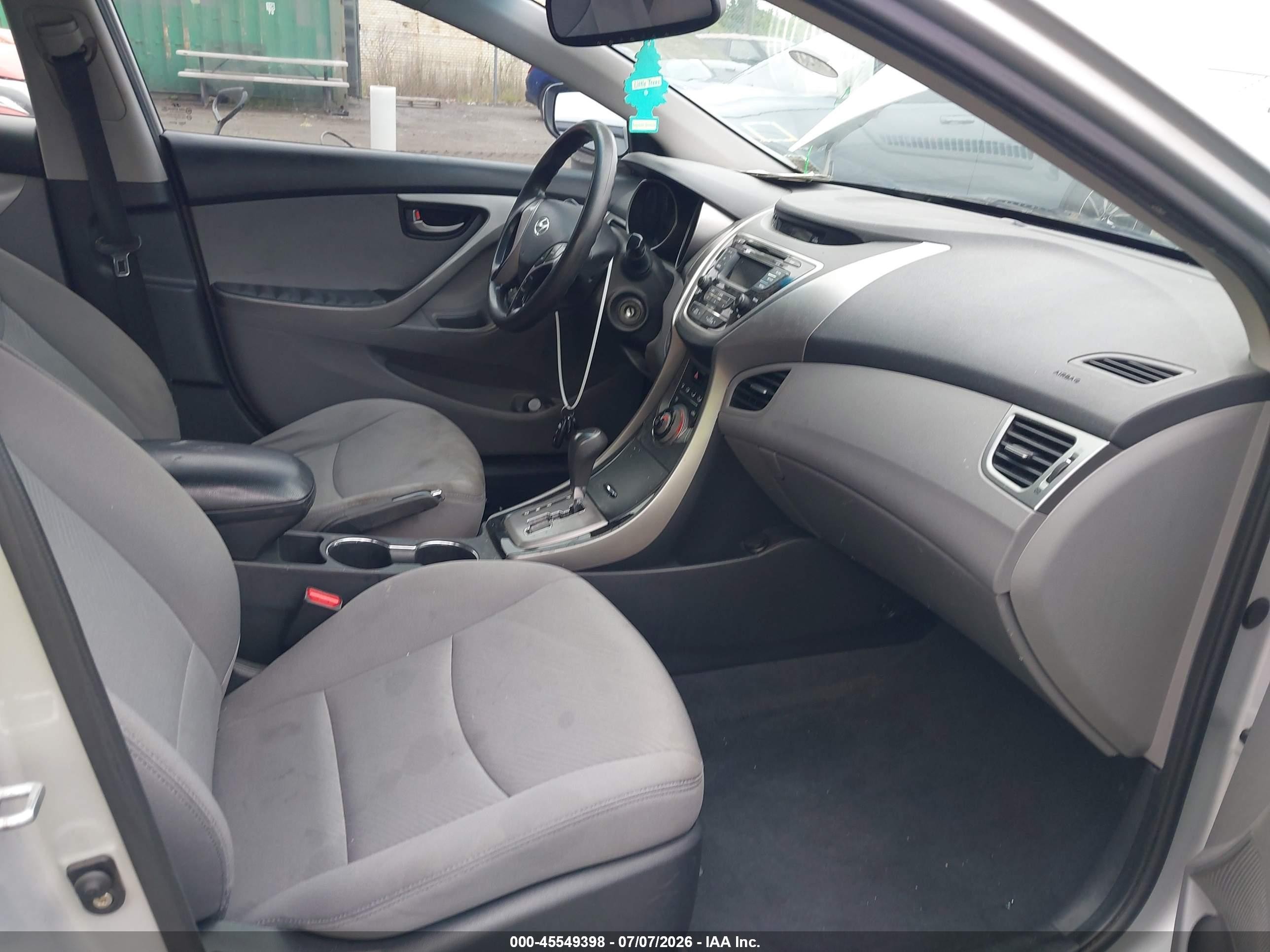 2013 Hyundai Elantra Gls Silver vin: KMHDH4AE1DU969456
