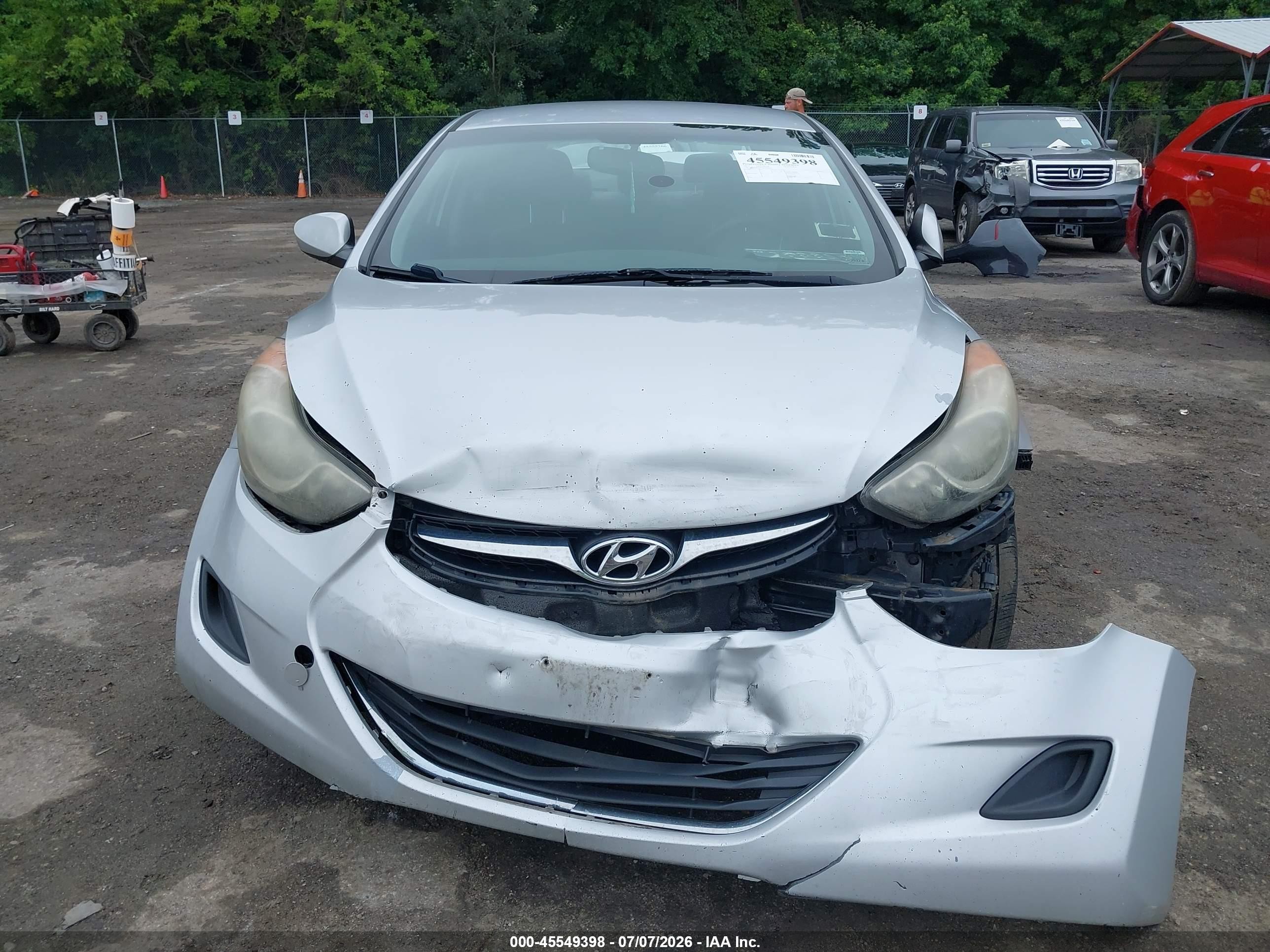2013 Hyundai Elantra Gls Silver vin: KMHDH4AE1DU969456