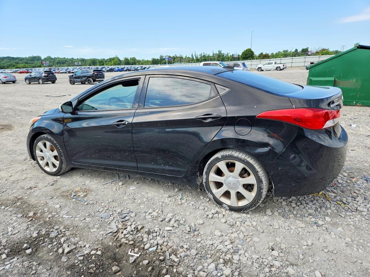 2013 Hyundai Elantra Limited Black vin: KMHDH4AE1DU971000
