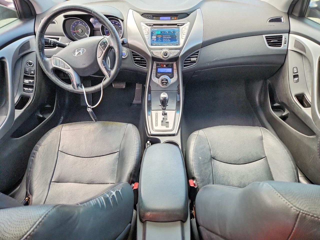 2013 Hyundai Elantra Limited Black vin: KMHDH4AE1DU971000
