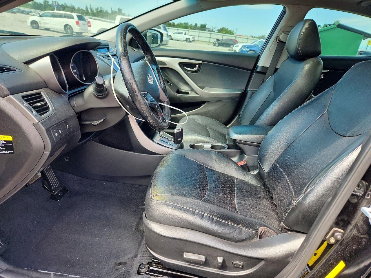 2013 Hyundai Elantra Limited Black vin: KMHDH4AE1DU971000