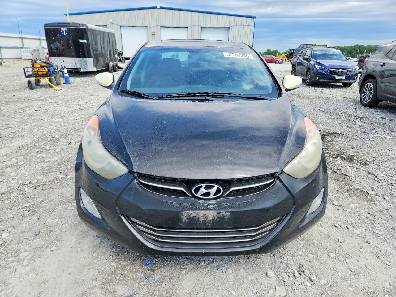 2013 Hyundai Elantra Limited Black vin: KMHDH4AE1DU971000