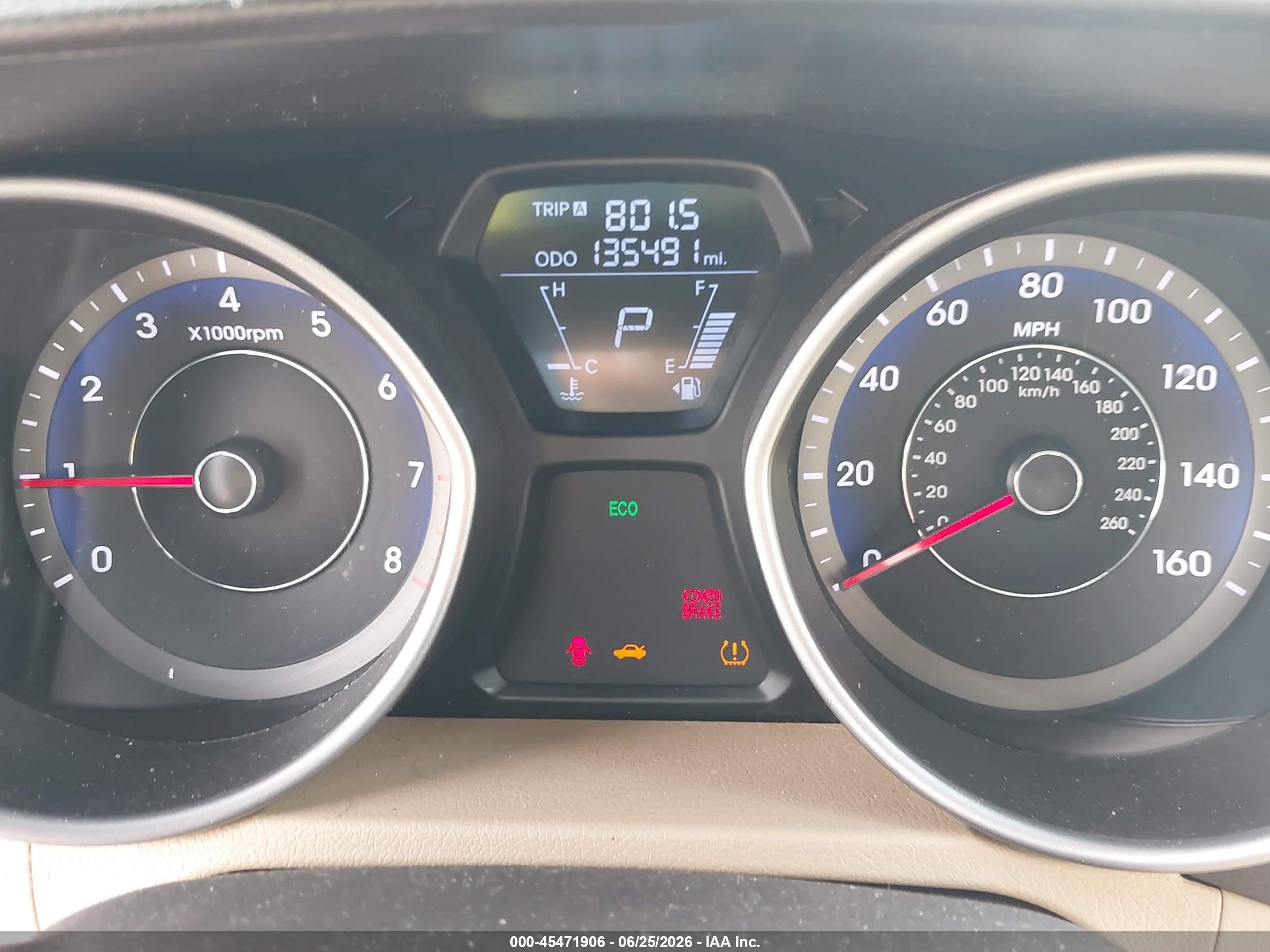 2013 Hyundai Elantra Limited Red vin: KMHDH4AE1DU974088
