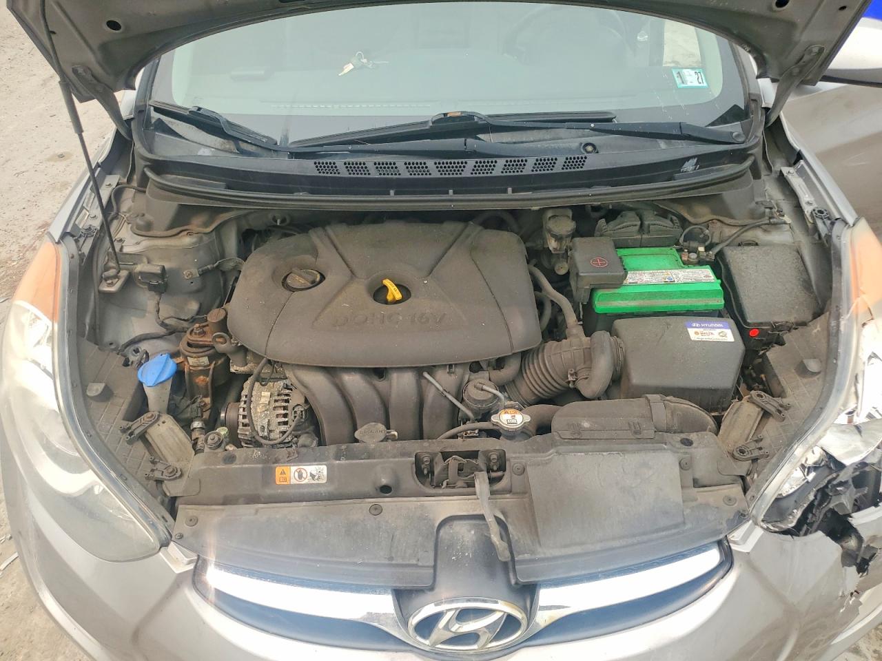 2013 Hyundai Elantra Gls Silver vin: KMHDH4AE1DU978397