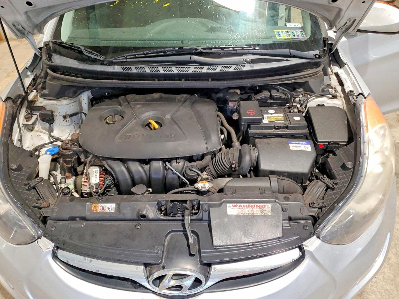 2013 Hyundai Elantra Gls Серебряный vin: KMHDH4AE1DU988346