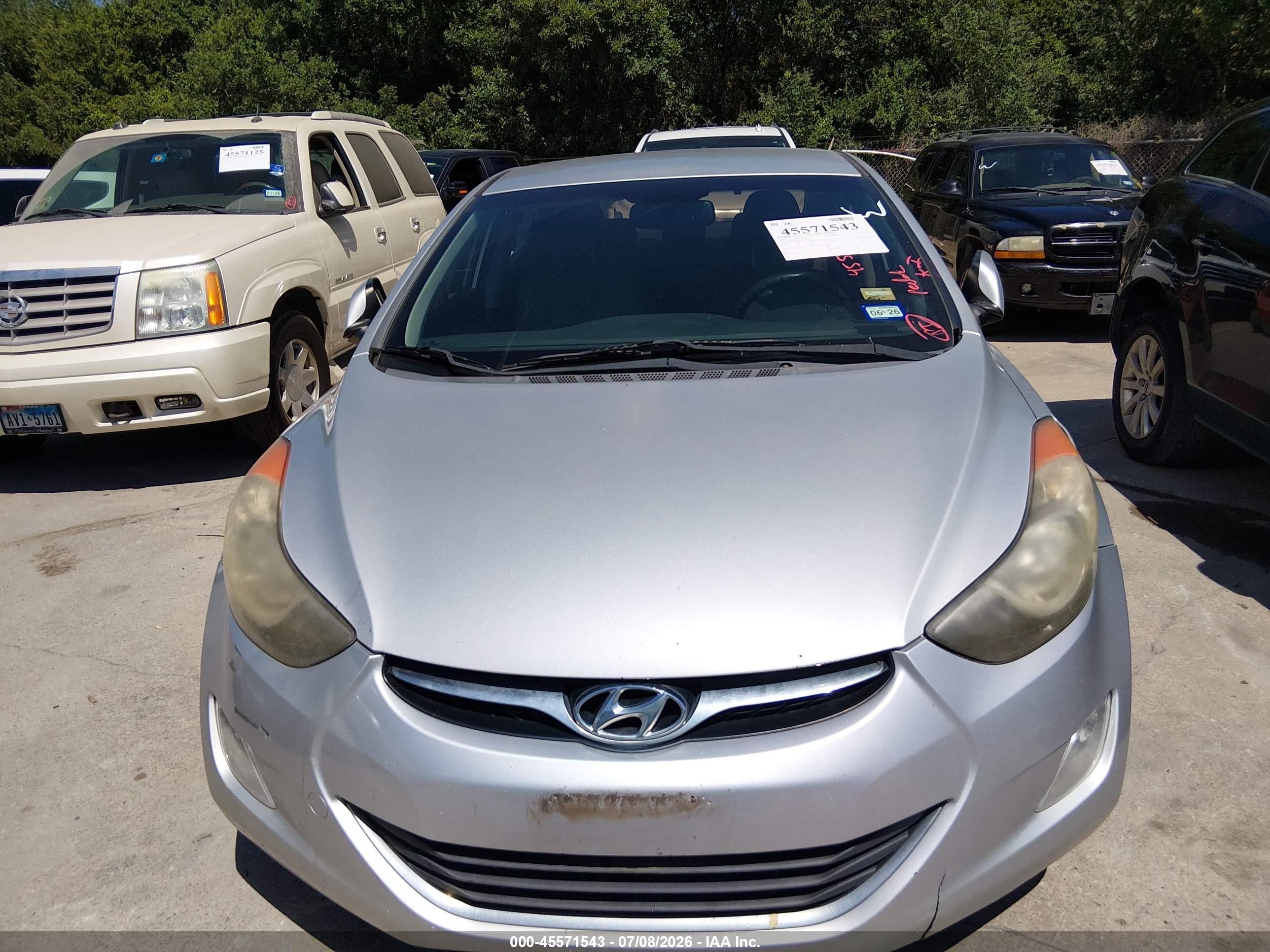 2013 Hyundai Elantra Gls Silver vin: KMHDH4AE1DU991134