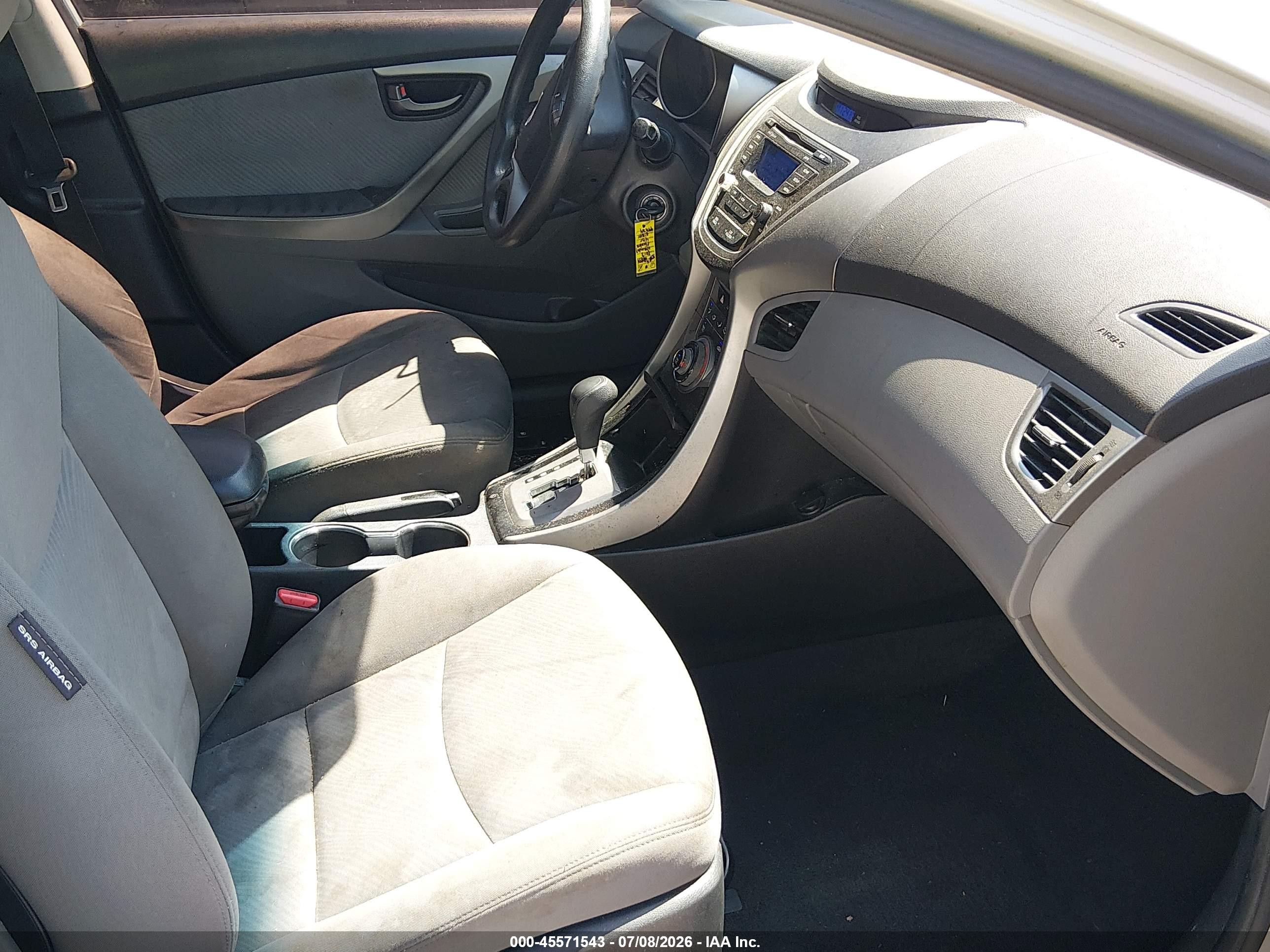 2013 Hyundai Elantra Gls Silver vin: KMHDH4AE1DU991134