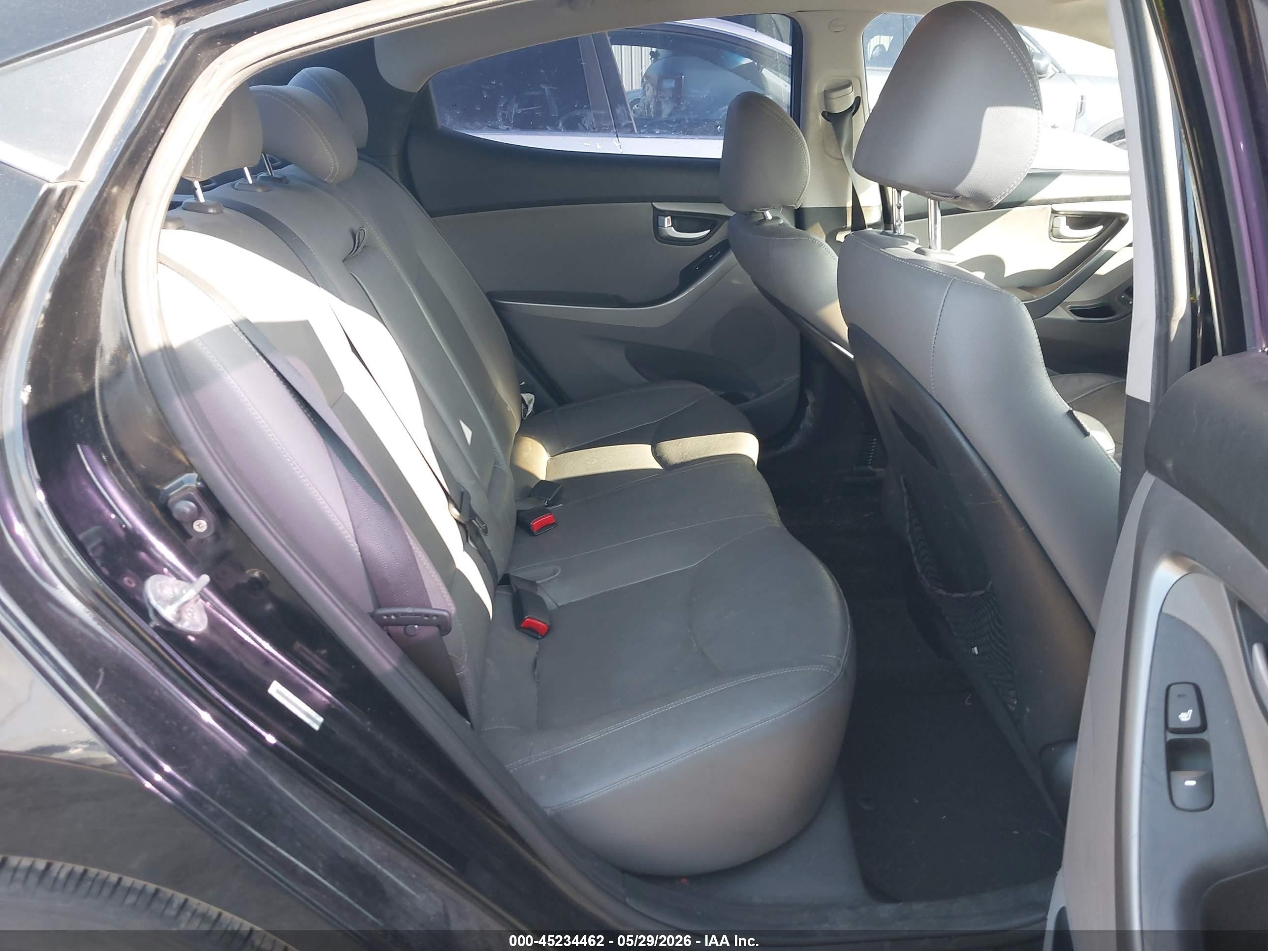 2014 Hyundai Elantra Limited Black vin: KMHDH4AE1EU034648