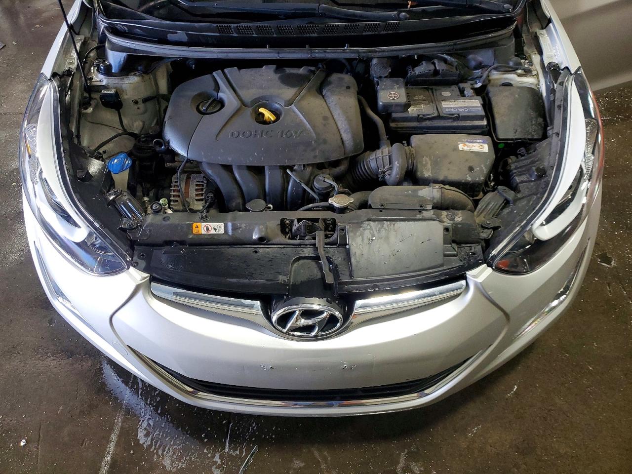 2014 Hyundai Elantra Se Silver vin: KMHDH4AE1EU040269