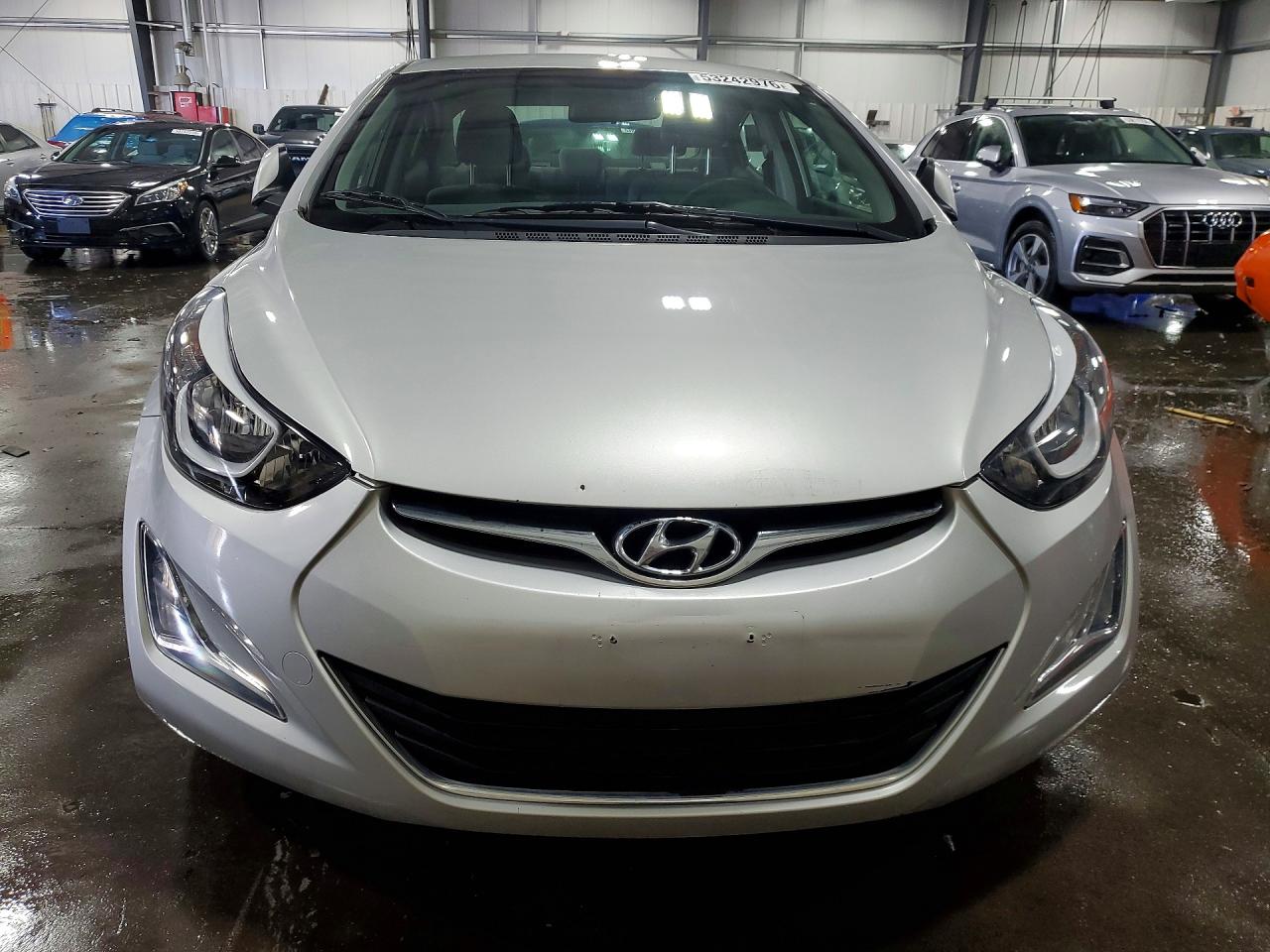 2014 Hyundai Elantra Se Silver vin: KMHDH4AE1EU040269