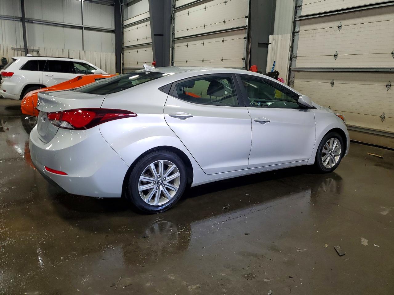 2014 Hyundai Elantra Se Silver vin: KMHDH4AE1EU040269