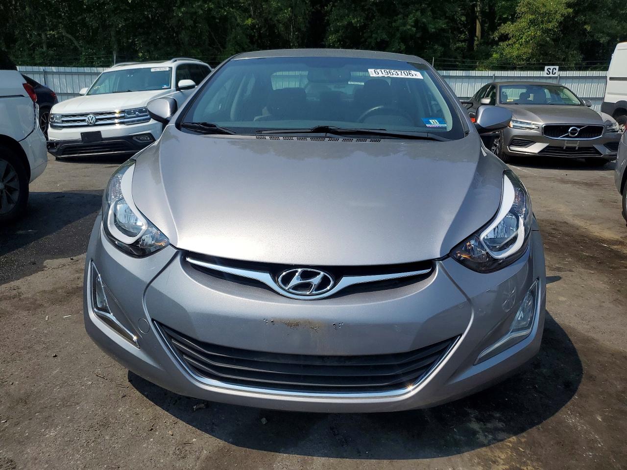 2014 Hyundai Elantra Se Silver vin: KMHDH4AE1EU048114