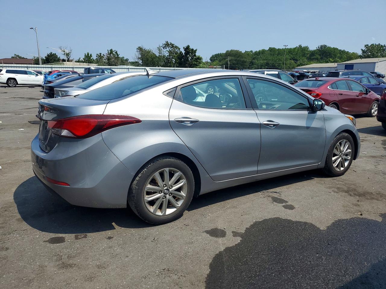 2014 Hyundai Elantra Se Silver vin: KMHDH4AE1EU048114