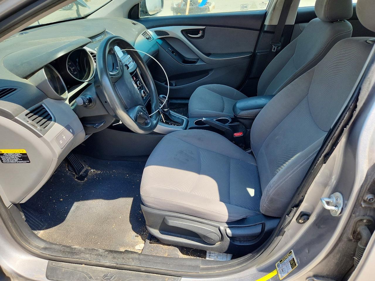 2014 Hyundai Elantra Se Silver vin: KMHDH4AE1EU053250
