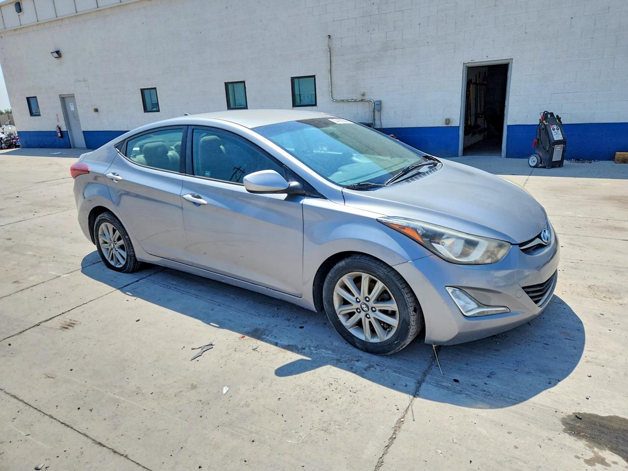 2014 Hyundai Elantra Se Silver vin: KMHDH4AE1EU053250