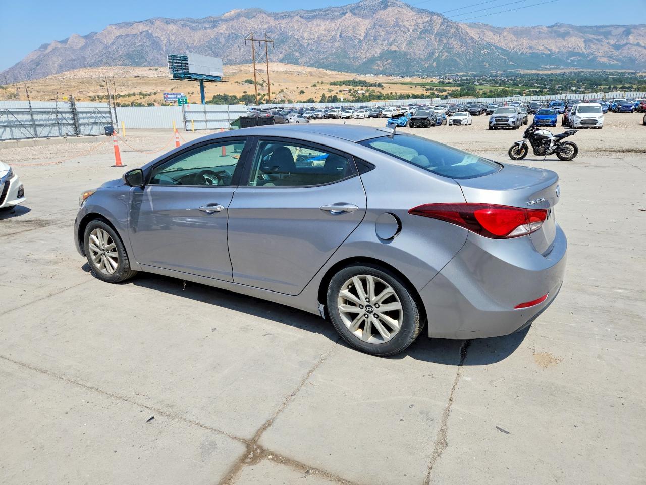 2014 Hyundai Elantra Se Silver vin: KMHDH4AE1EU053250