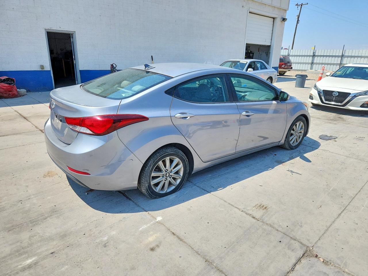 2014 Hyundai Elantra Se Silver vin: KMHDH4AE1EU053250