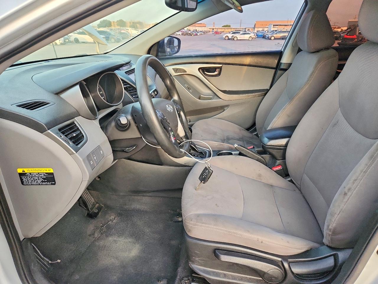 2014 Hyundai Elantra Se Silver vin: KMHDH4AE1EU068105