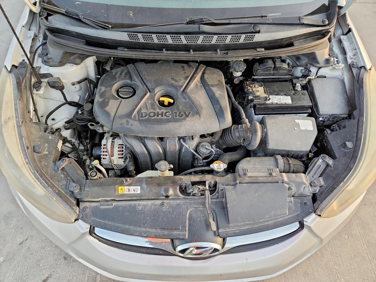2014 Hyundai Elantra Se Silver vin: KMHDH4AE1EU068105